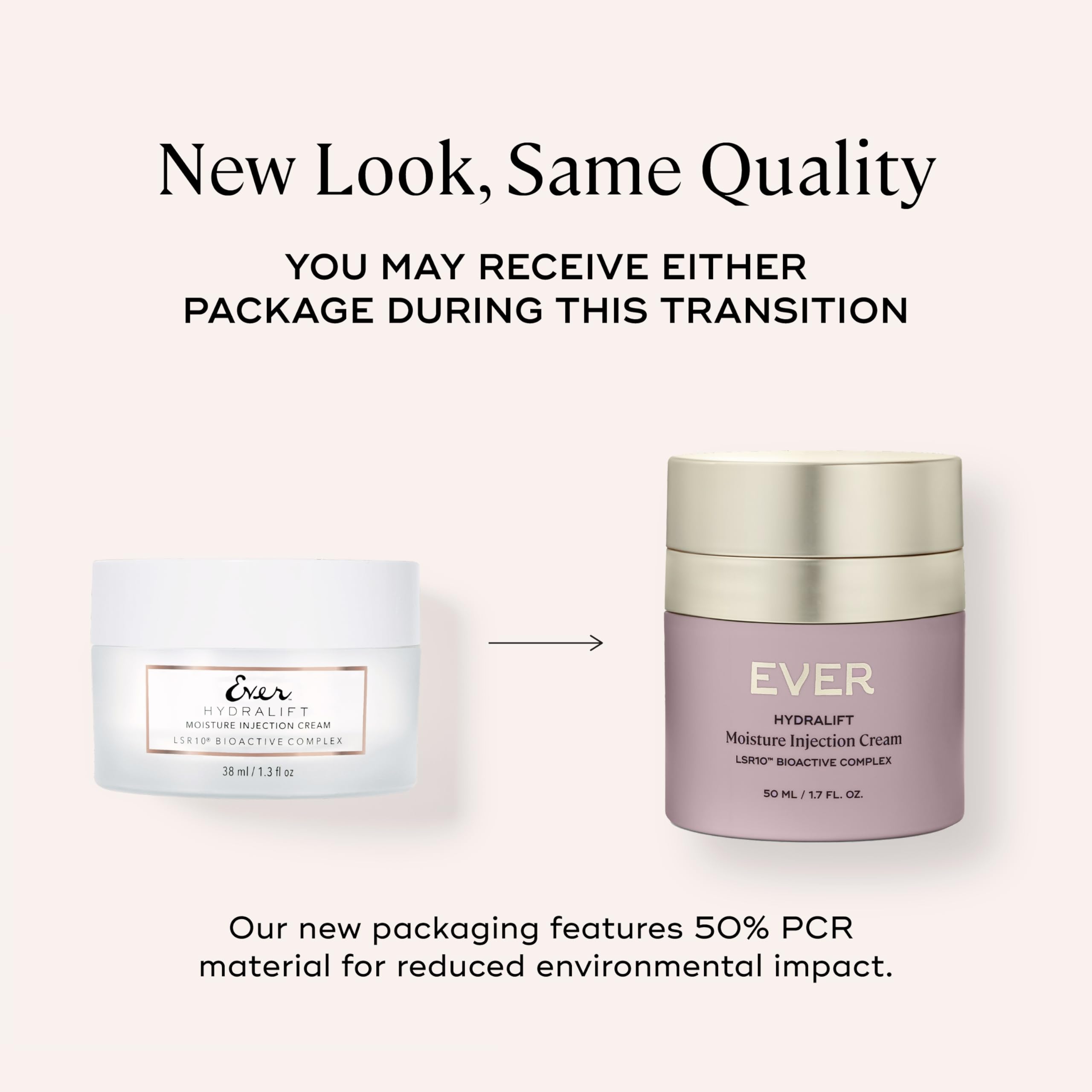 EVER Hydralift Moisturizer for Normal Skin – 70% Moisture Retention Boost, Clinically Tested to Reduce Aging Signs, 1.7oz (50ml) – Made in USA