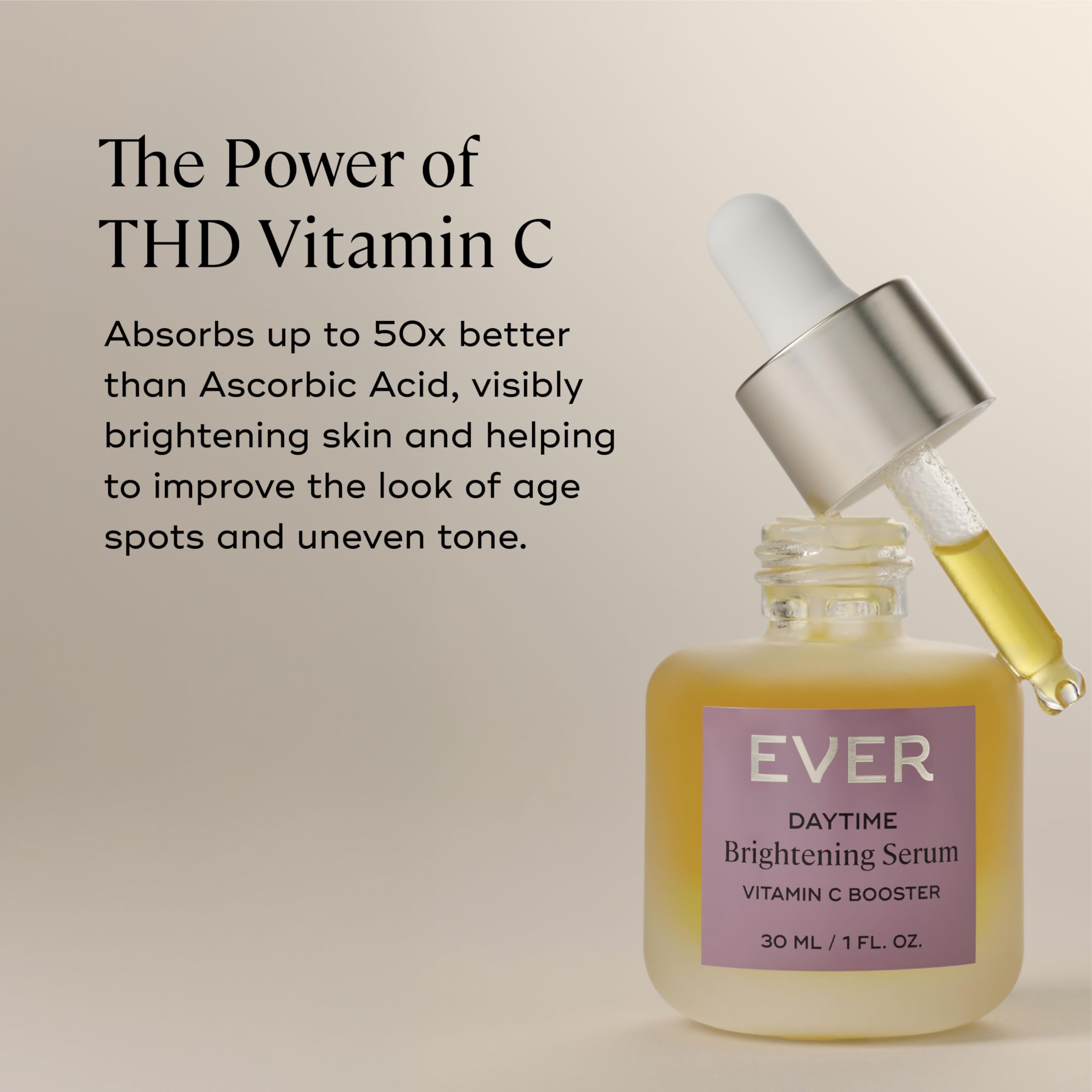 EVER Vitamin C Dark Spot Serum – Brightening, Anti-Aging, 10% Vitamin C | 1 oz