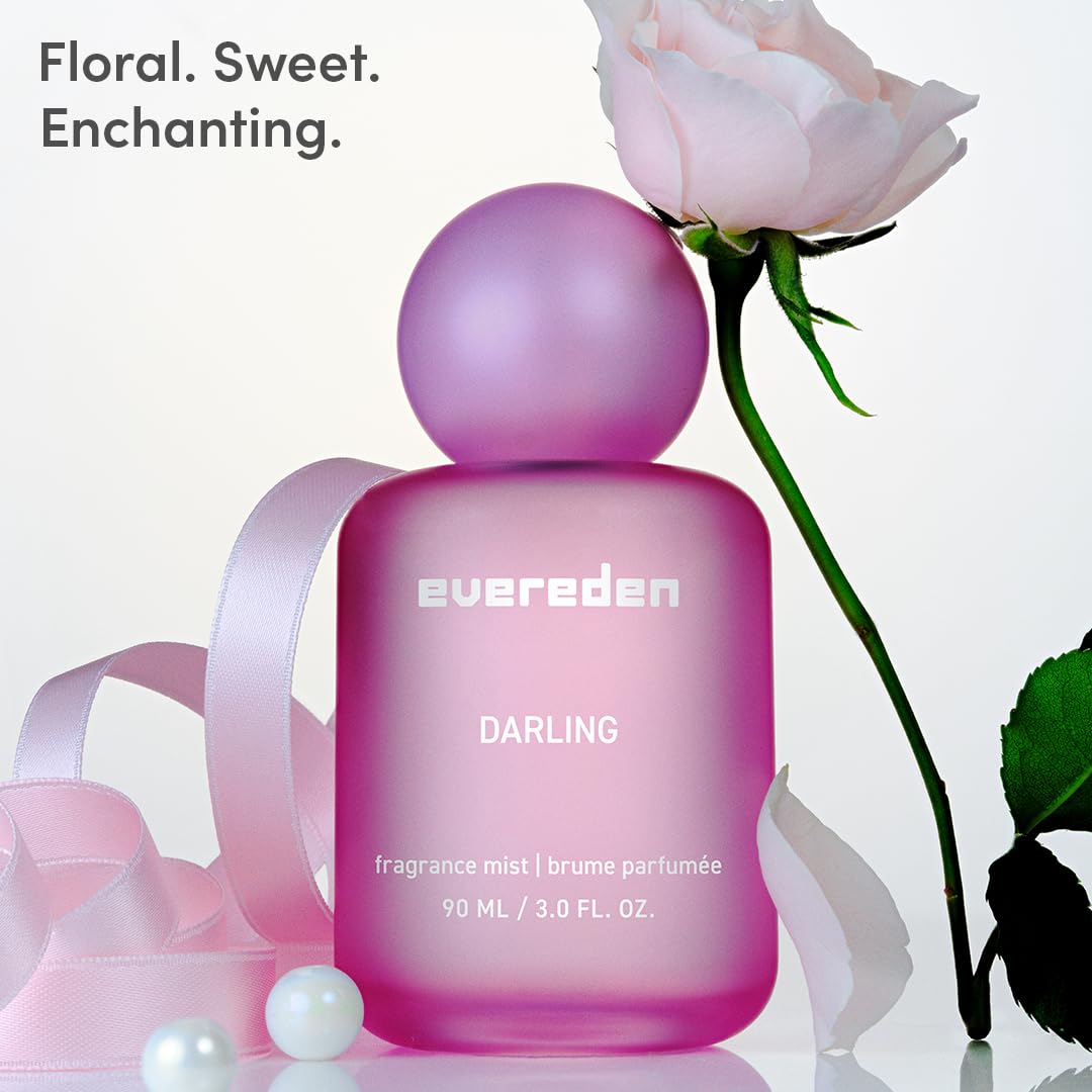 Evereden Darling Fragrance Hair & Body Mist – Clean Vegan Teen Scent with Collectible Bottle