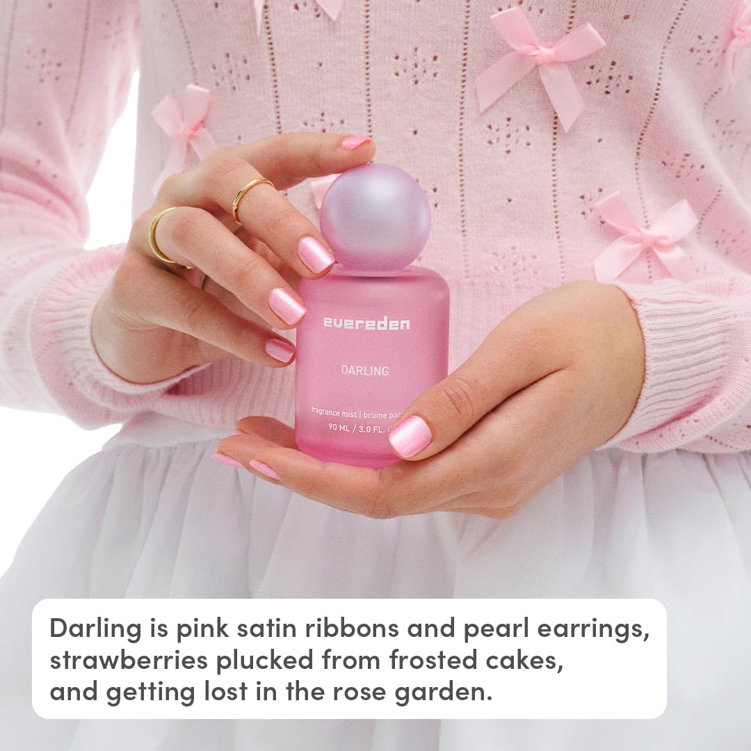 Evereden Darling Fragrance Hair & Body Mist – Clean Vegan Teen Scent with Collectible Bottle