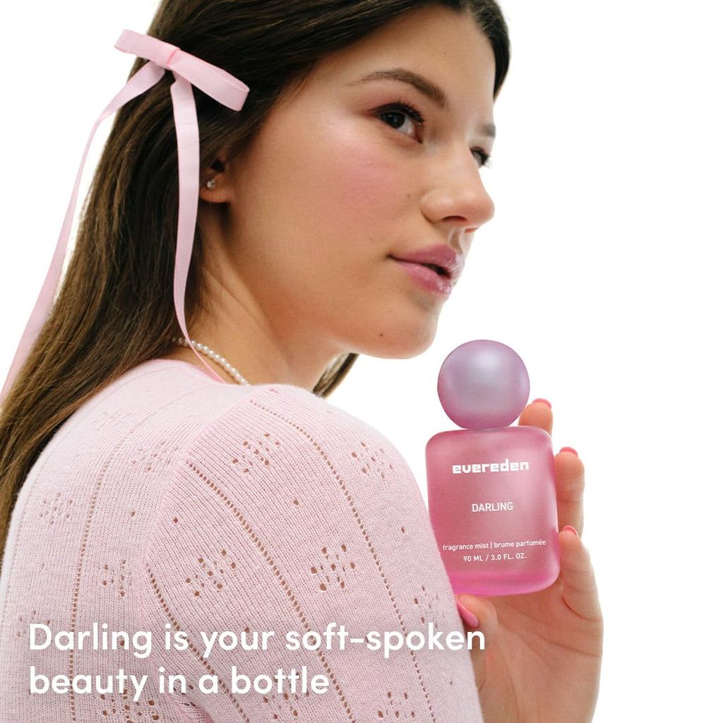 Evereden Darling Fragrance Hair & Body Mist – Clean Vegan Teen Scent with Collectible Bottle