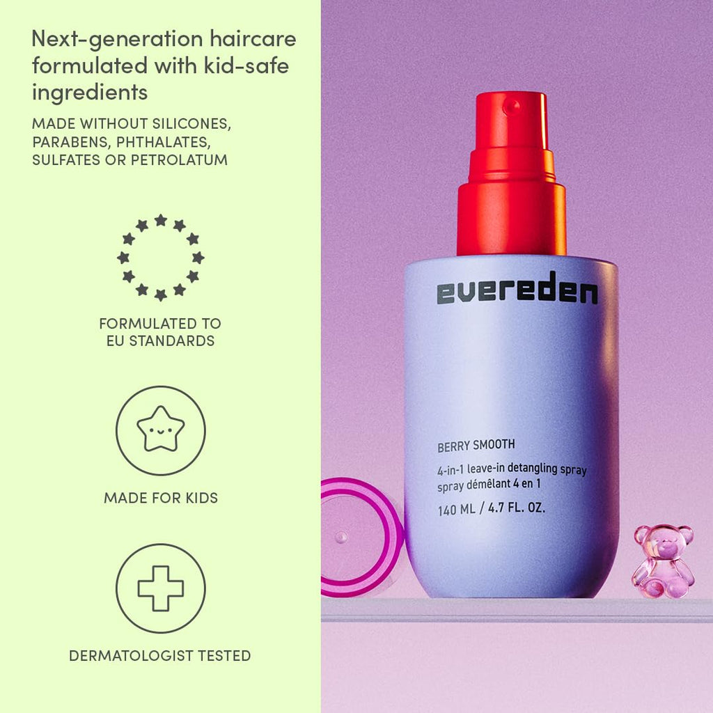 Evereden Kids Detangler Spray 4-in-1 | Detangle, Moisturize & Strengthen | Pack of 2