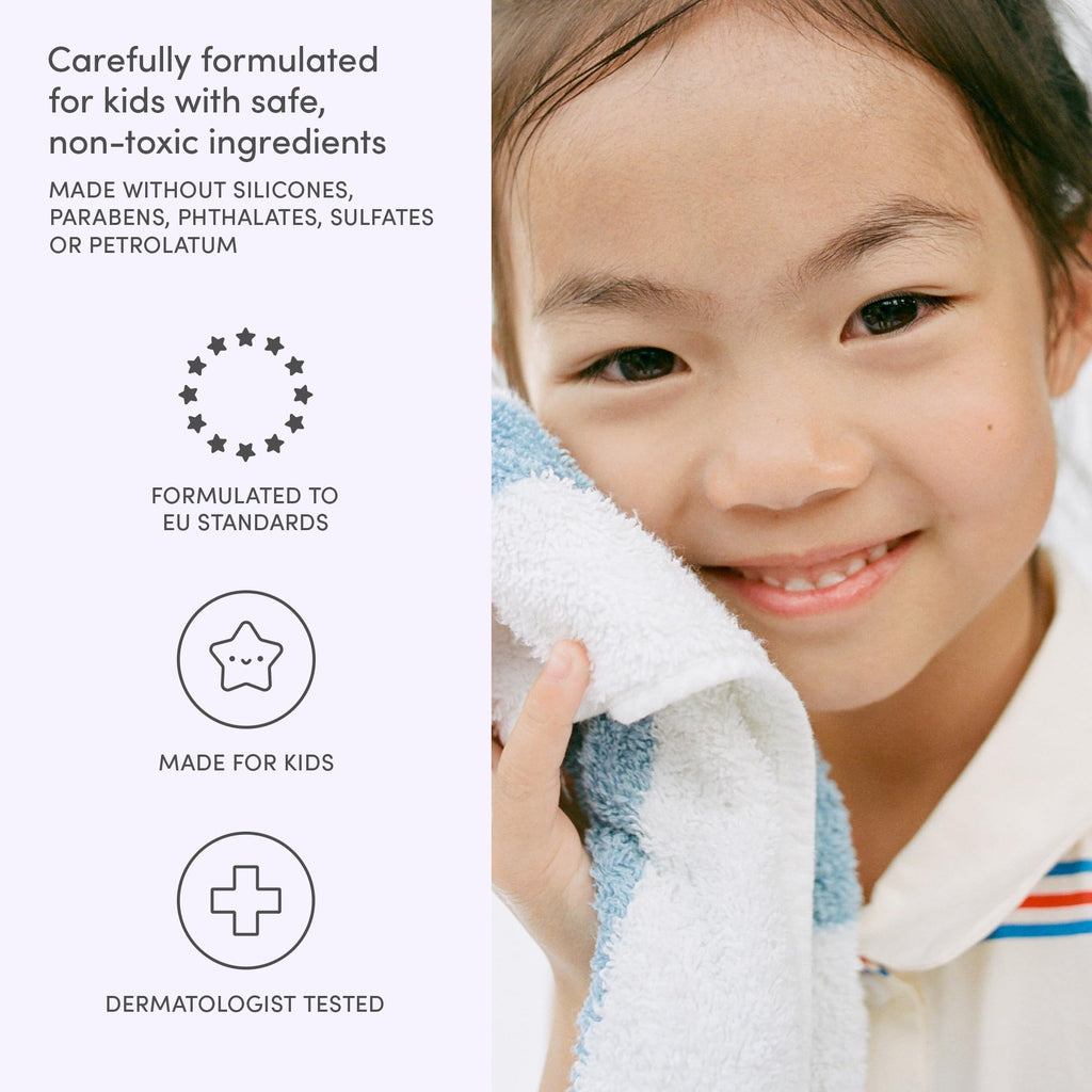 Evereden Kids 2-in-1 Shampoo & Conditioner + Body Wash Set | Gentle, Non-Toxic, Cool Peach Scent
