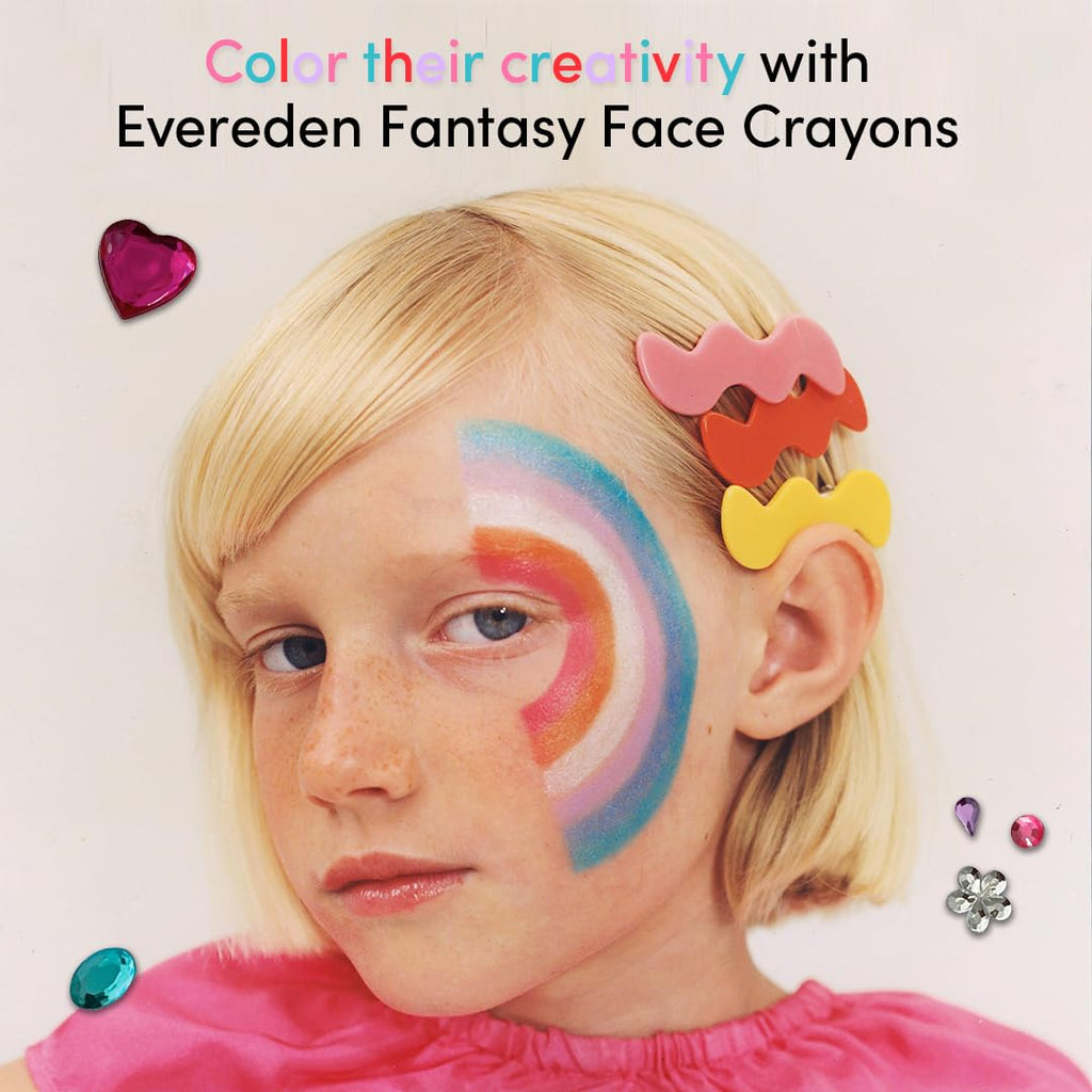 Evereden Kids Fantasy Face Crayon Ladybug – Non-Toxic Multi-Purpose Makeup