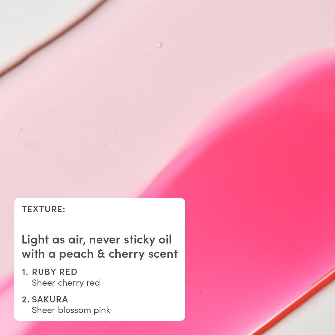 Evereden Kids Tinted Lip Gloss Gift Set – Ruby Red & Sakura Pink