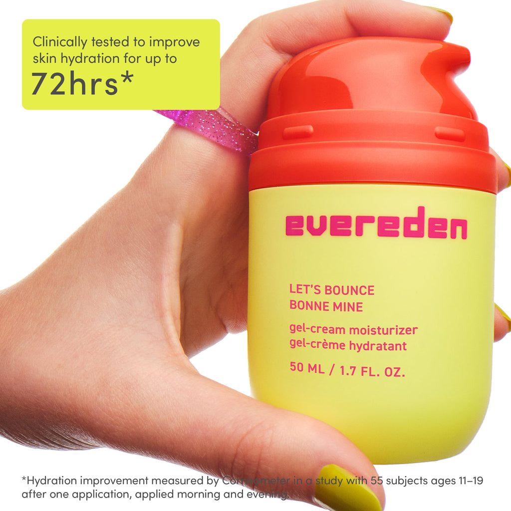 Evereden Lets Bounce Gel-Cream: Lightweight, Non-Greasy Teen Moisturizer for Oily & Pimple-Prone Skin | Vegan
