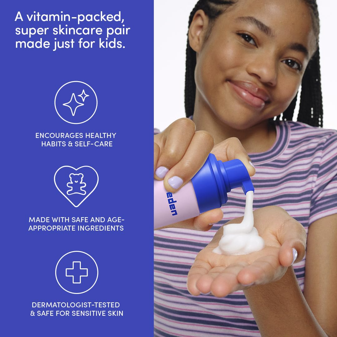 Evereden Happy Kids Routine: Multi-Vitamin Face Wash & Peach Lip Oil