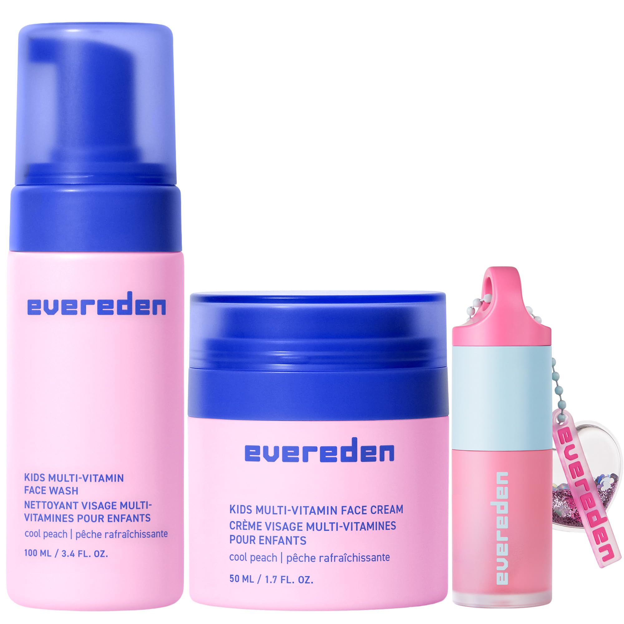 Evereden Happy Kids Routine: Multi-Vitamin Face Wash & Peach Lip Oil