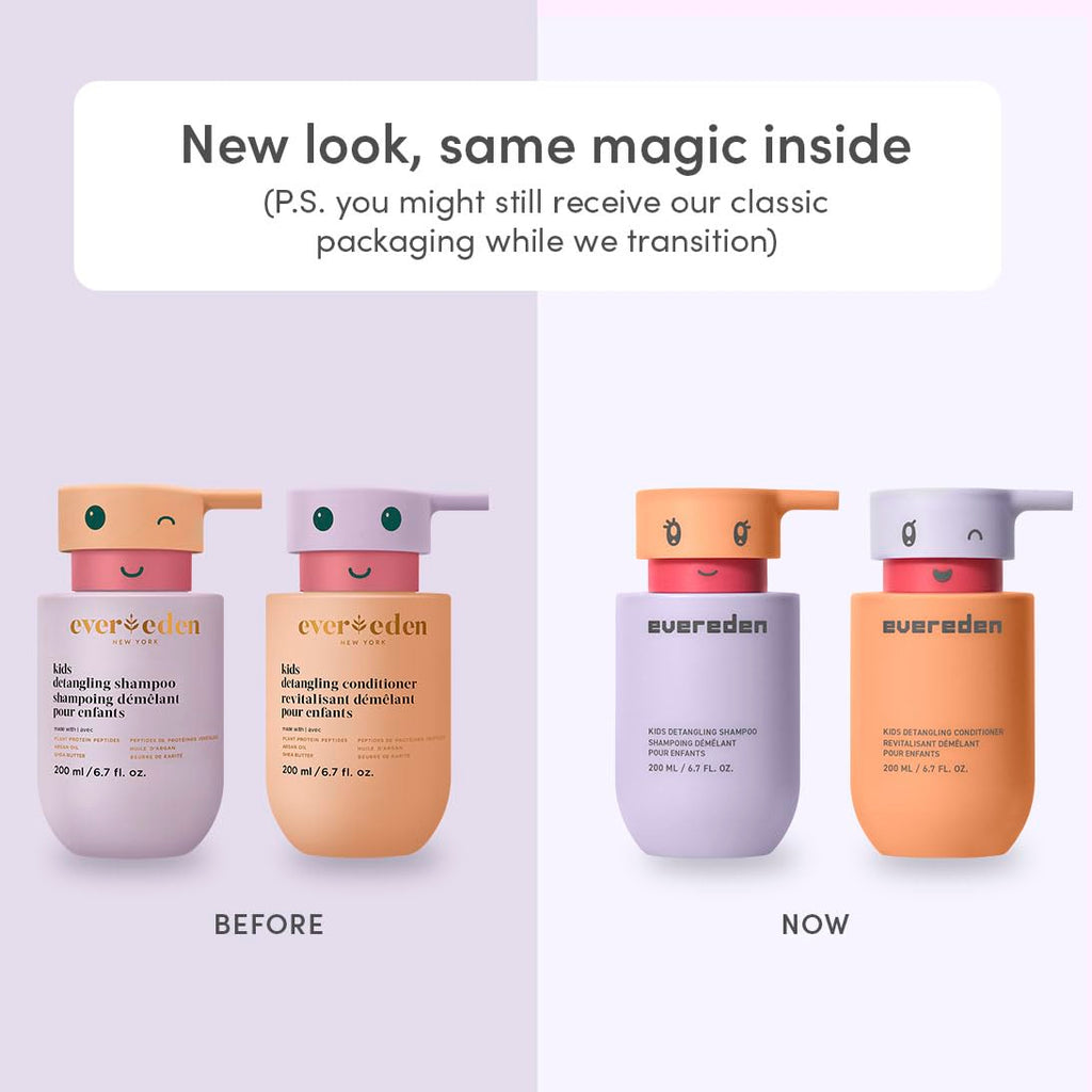 Evereden Kids Bathtime Trio: Detangler Shampoo, Conditioner & Cloud Body Wash – Clean, Vegan, No Sulfates