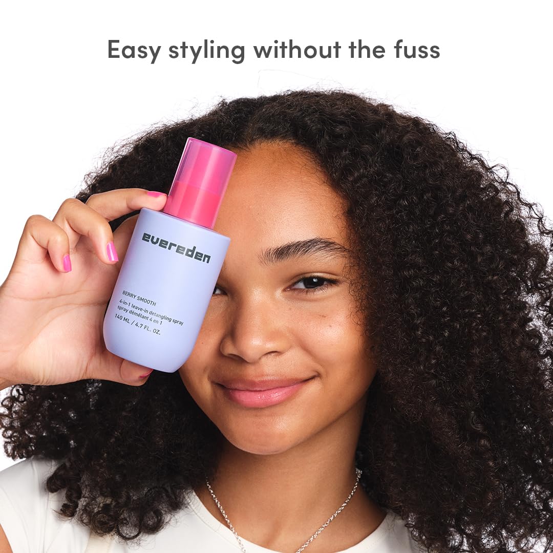 Evereden Kids Detangler Spray 4-in-1 | Detangle, Moisturize & Strengthen | Pack of 2