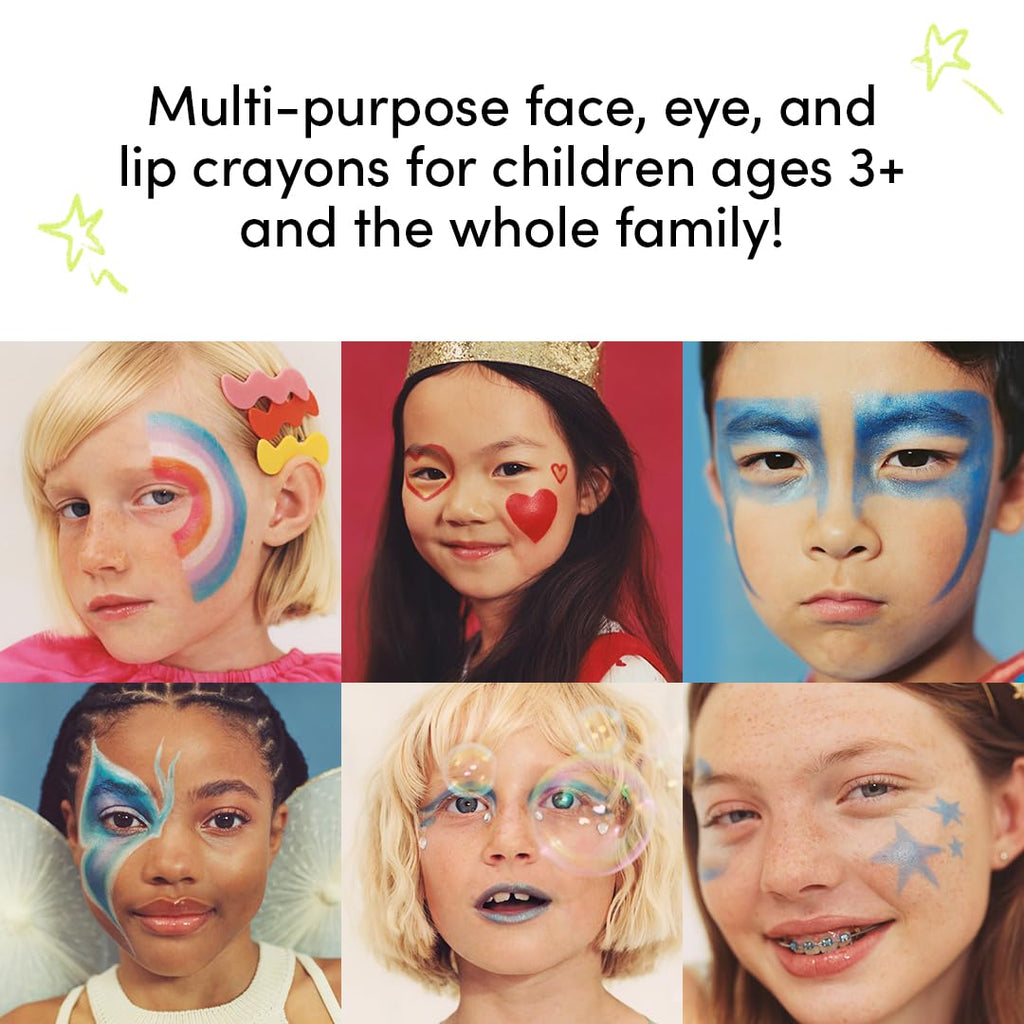 Evereden Kids Fantasy Face Crayon Ladybug – Non-Toxic Multi-Purpose Makeup