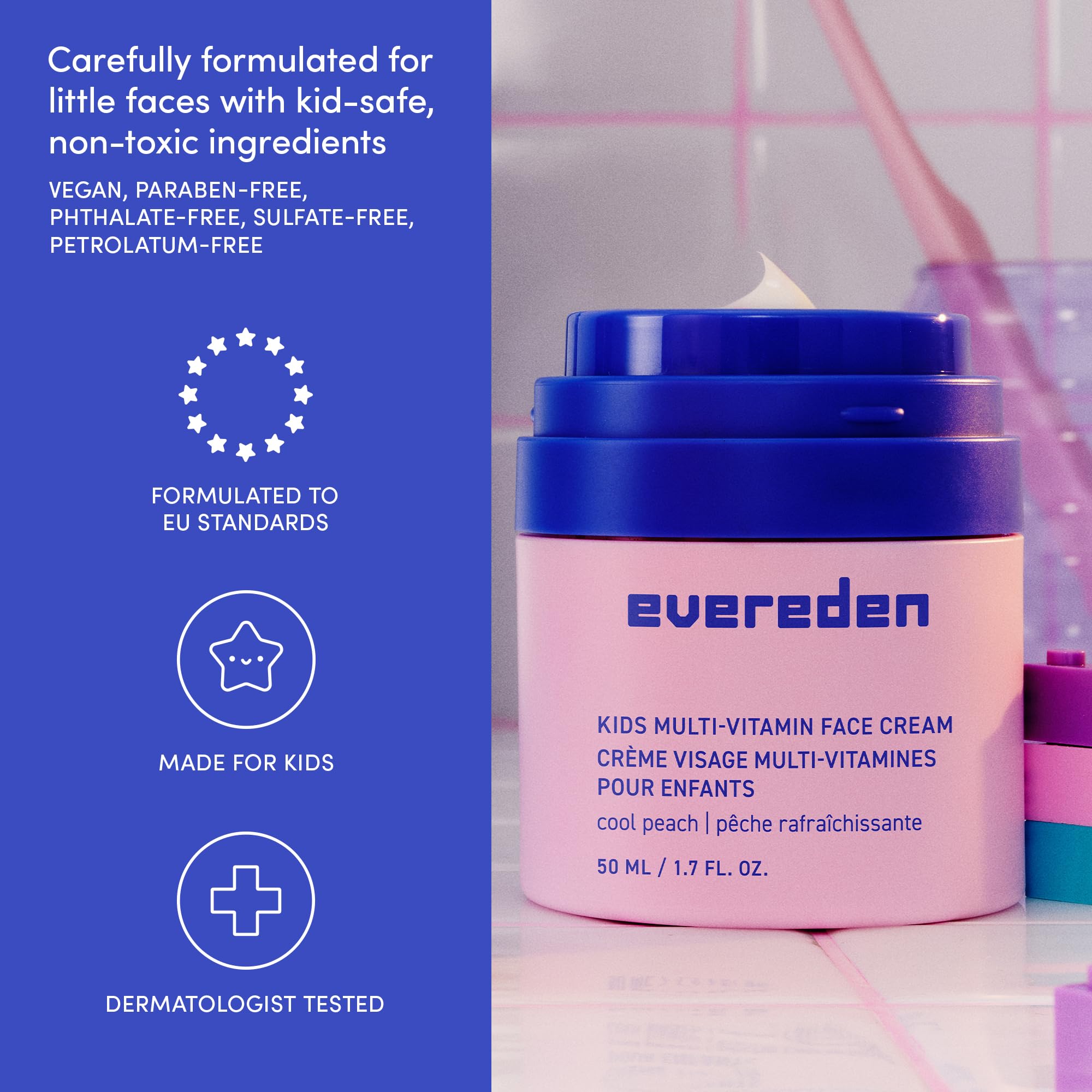 Evereden Kids Face Cream: Melon Juice — Gentle, Non-Toxic Moisturizer for Kids