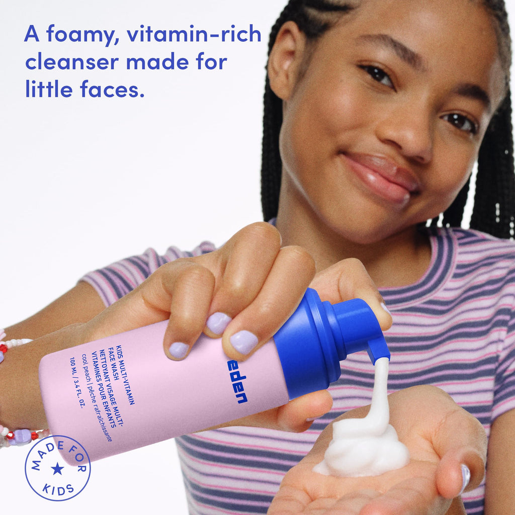Evereden Kids Face Wash – Gentle Foaming Cleanser, Non-Toxic & Hypoallergenic