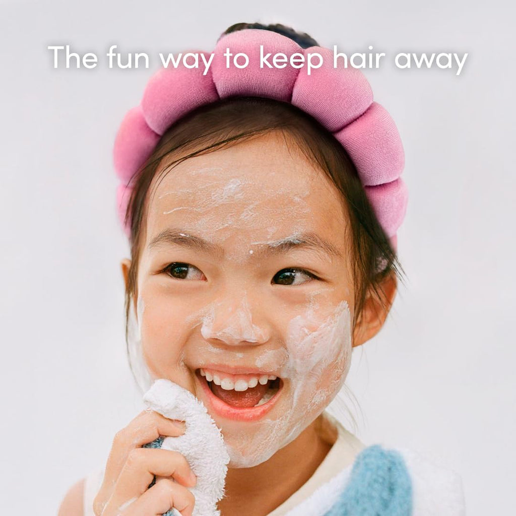 Evereden Kids Spa Headband – Soft Terry Fabric Headbands for Face Washing & Fun
