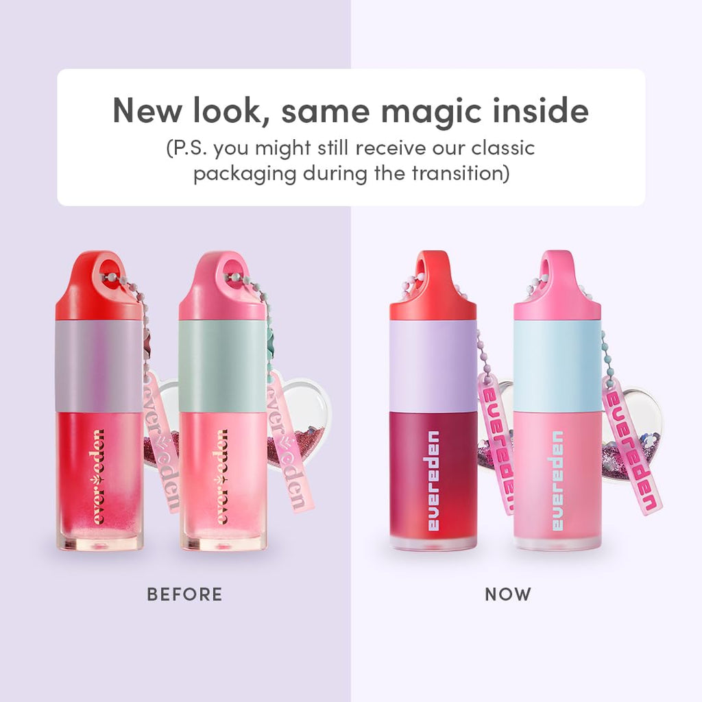 Evereden Kids Tinted Lip Gloss Kit: Ruby Red & Sakura Pink | Non-Toxic, Vegan Hydrating Lip Oils for Kids