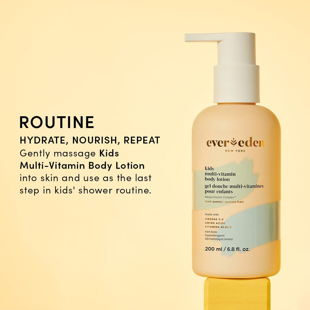 Evereden Kids Multi-Vitamin Body Lotion Melon Juice – Gentle, Non-Toxic Hydration (6.8 fl oz)