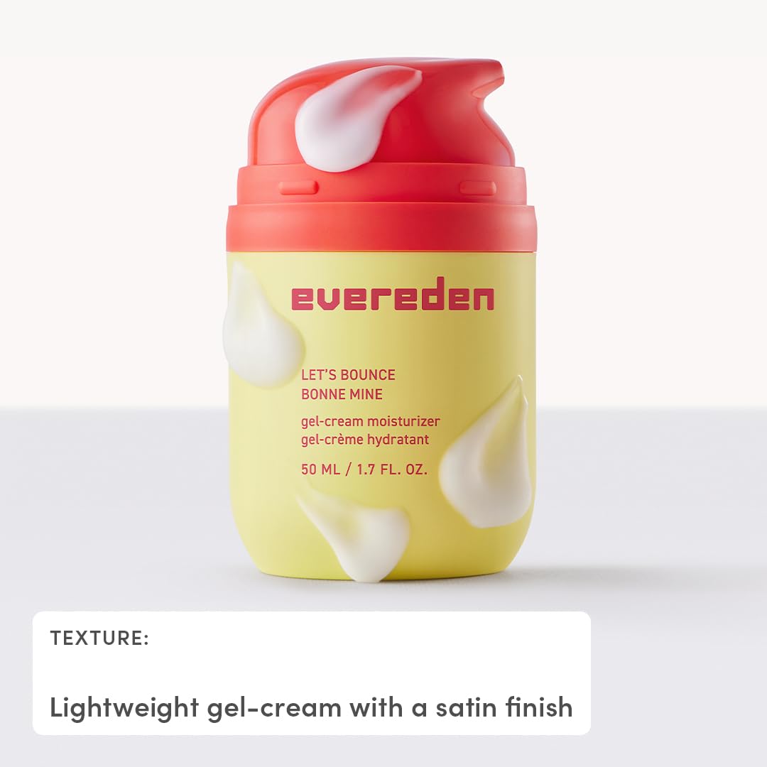 Evereden Lets Bounce Gel-Cream: Lightweight, Non-Greasy Teen Moisturizer for Oily & Pimple-Prone Skin | Vegan