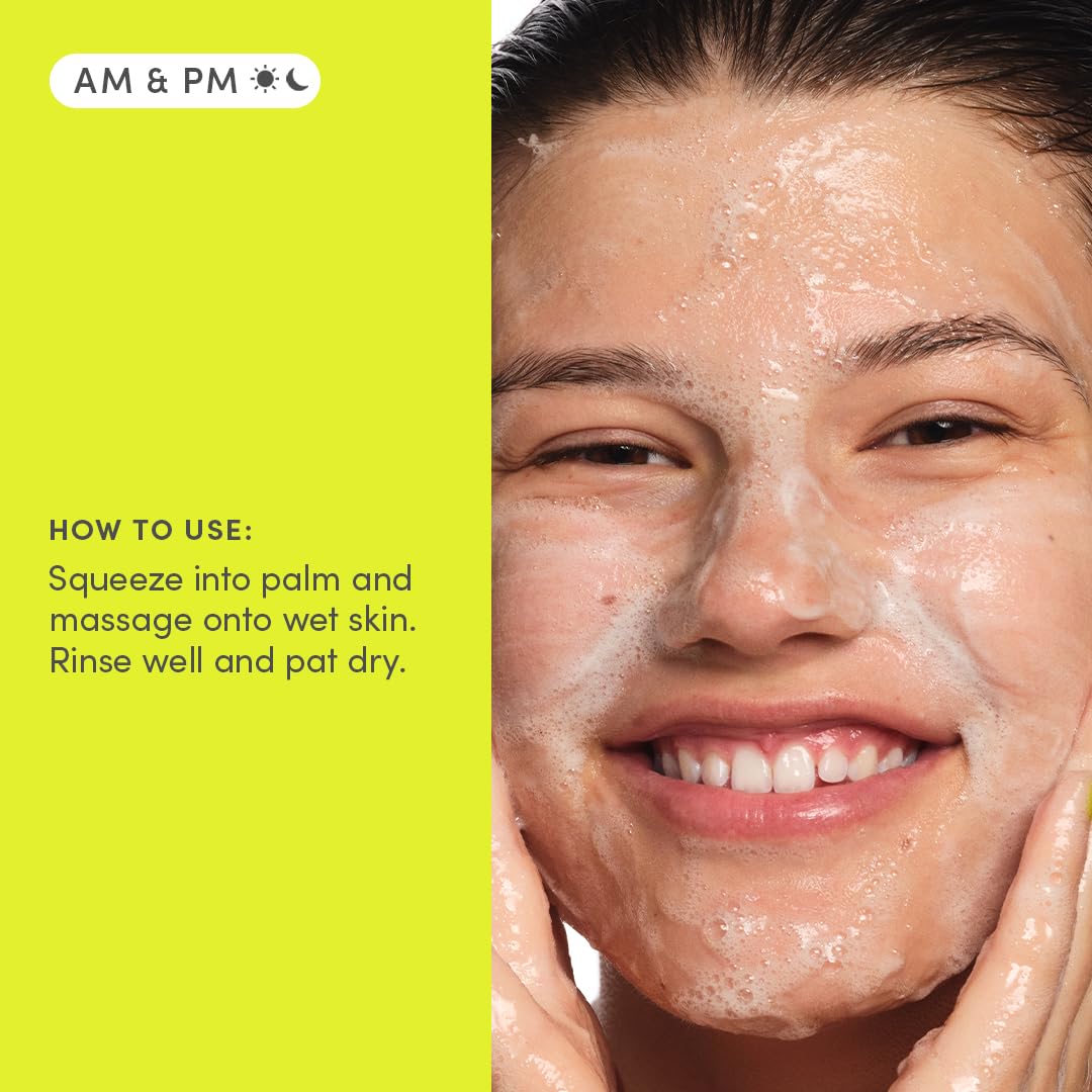 Evereden Steer Clear Balancing Jelly Cleanser – Vegan Teen Skin Care for Oily & Pimple-Prone Skin
