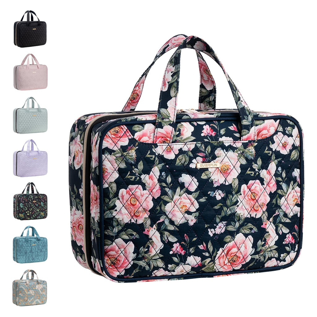 Everfun Hanging Travel Toiletry Bag with Leakproof Compartments – Valentine's Day Gift for Women
