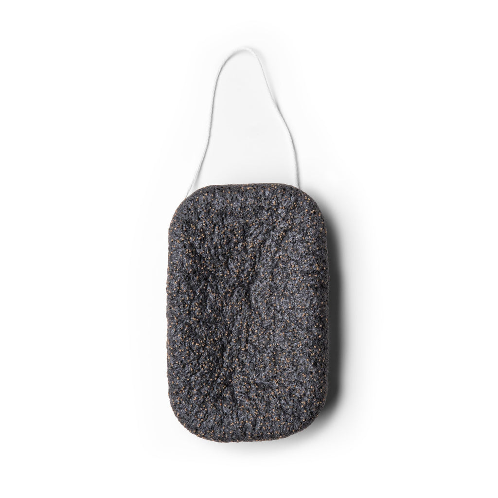 Everist Exfoliating Konjac Body Sponge – Natural, Reusable, Compostable, Charcoal Cleansing (60+ Uses)