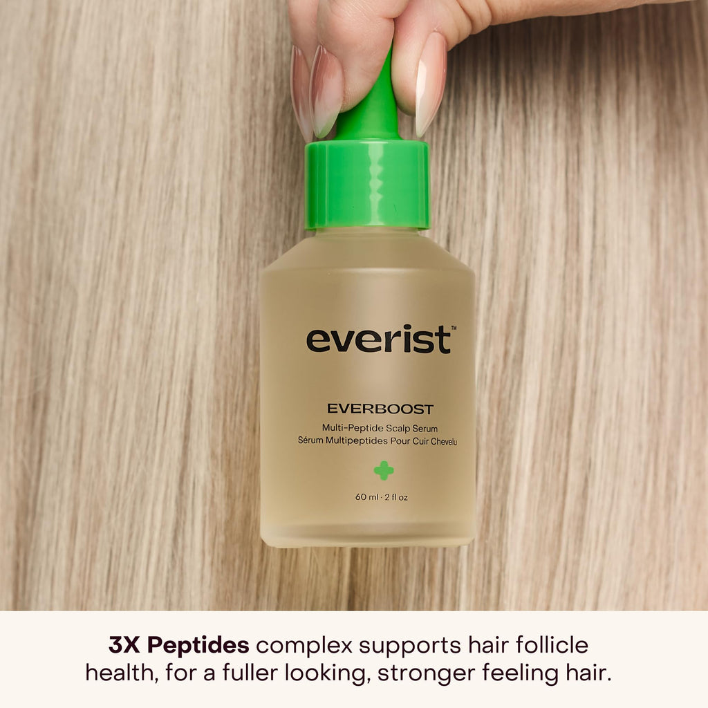 Everist EverBoost Multi-Peptide Scalp Serum – 60ml | Hydration, Peptide Support & Postbiotic Protection for Dry, Brittle Hair