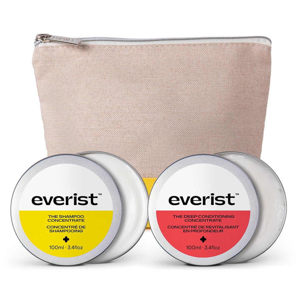Everist Haircare Meets Skincare Set – Bond-Repair Shampoo Concentrate & Deep Conditioner (3.4 fl oz Each)