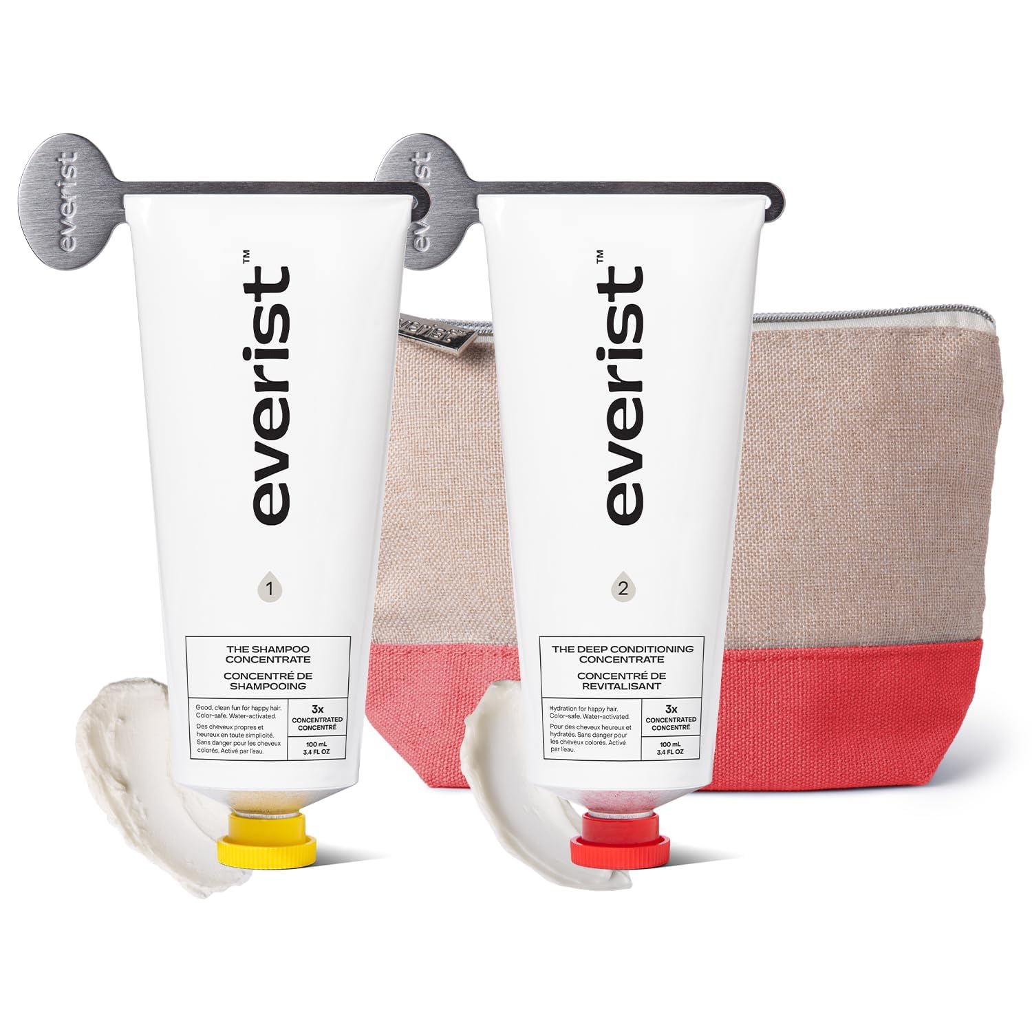 Everist Haircare Meets Skincare Set – Shampoo Concentrate & Deep Conditioner Concentrate (3.4 fl oz each)