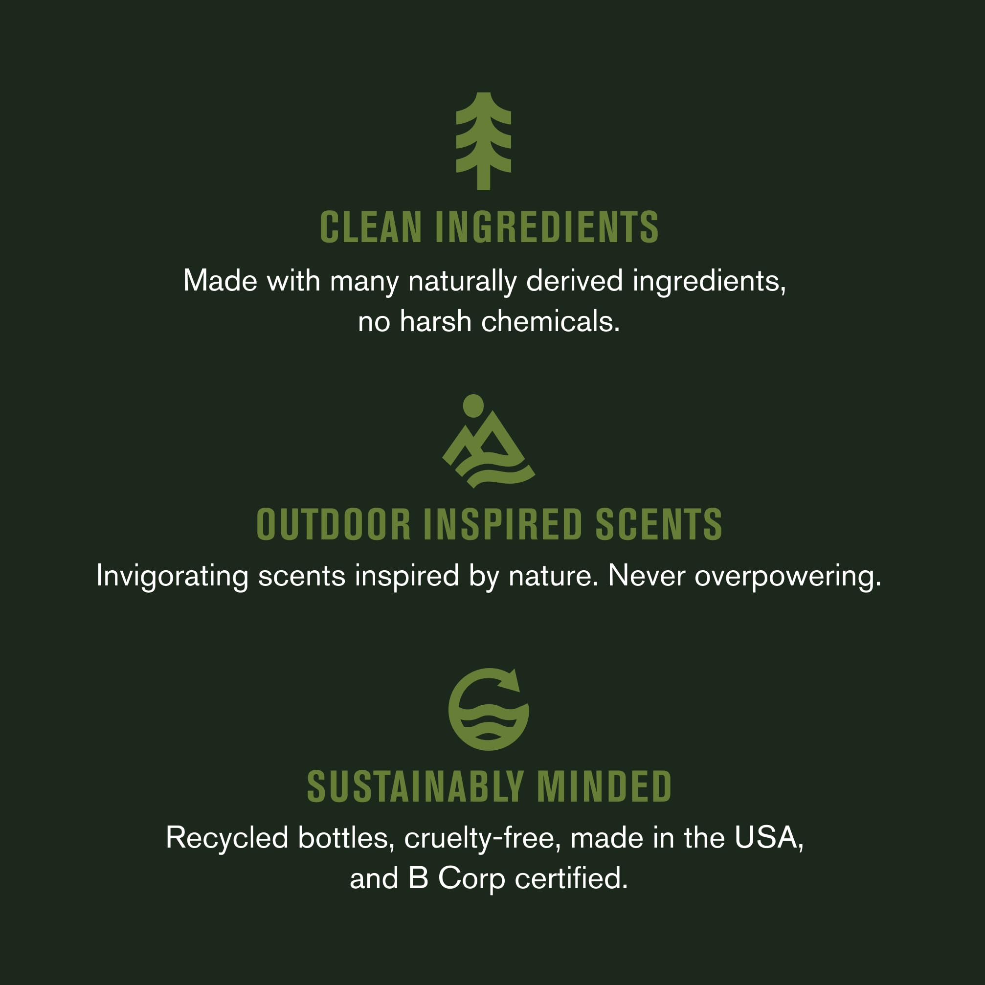 Every Man Jack Men’s 2-in-1 Daily Shampoo + Conditioner Variety Pack – 3 Outdoor Scents (13.5 oz each)