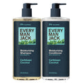 Every Man Jack Caribbean Coconut Shampoo & Conditioner Set – 16 fl oz (2 Pack) – Plant-Powered Moisturizers