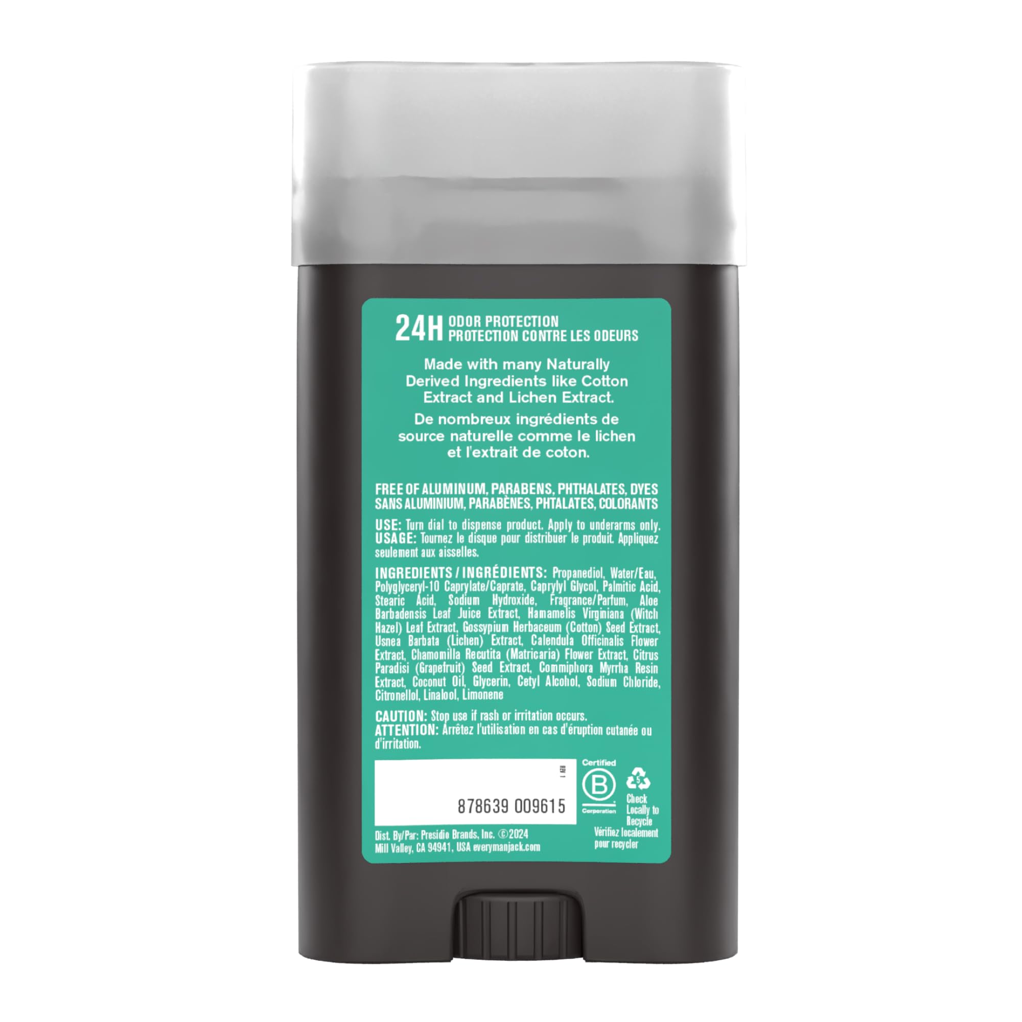 Every Man Jack Sea Minerals and Citron Aluminum-Free Deodorant - 2 Pack