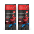 Every Man Jack Spider-Man Deodorant Twin Pack — 3 oz, Naturally Derived, Aluminum-Free, Cruelty-Free