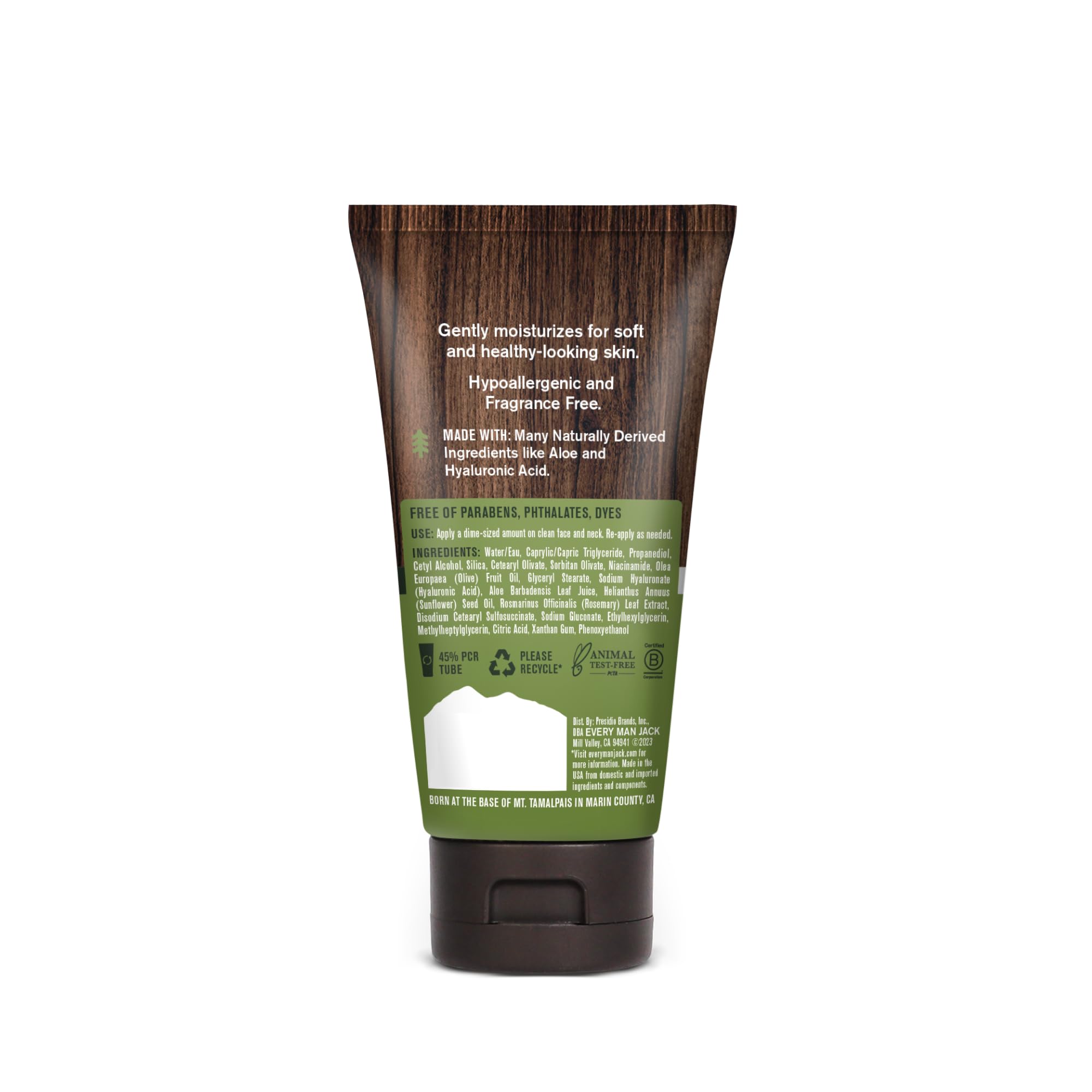 Every Man Jack Daily Face Lotion for Men – Hydration with HA, Aloe Vera & Niacinamide (2 x 2.5 oz)