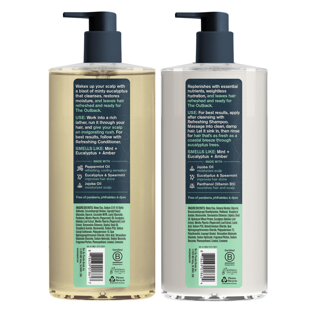 Every Man Jack Shampoo & Conditioner Set – Australian Eucalyptus, 2 x 16 oz