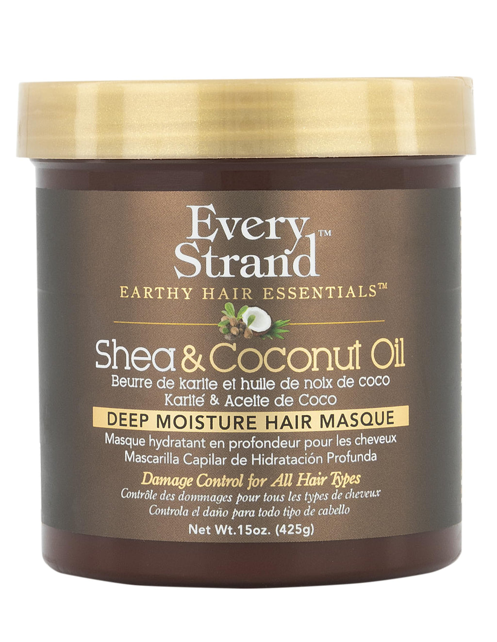 Every Strand Shea and Coconut Oil Deep Hair Masque, 15 Ounce