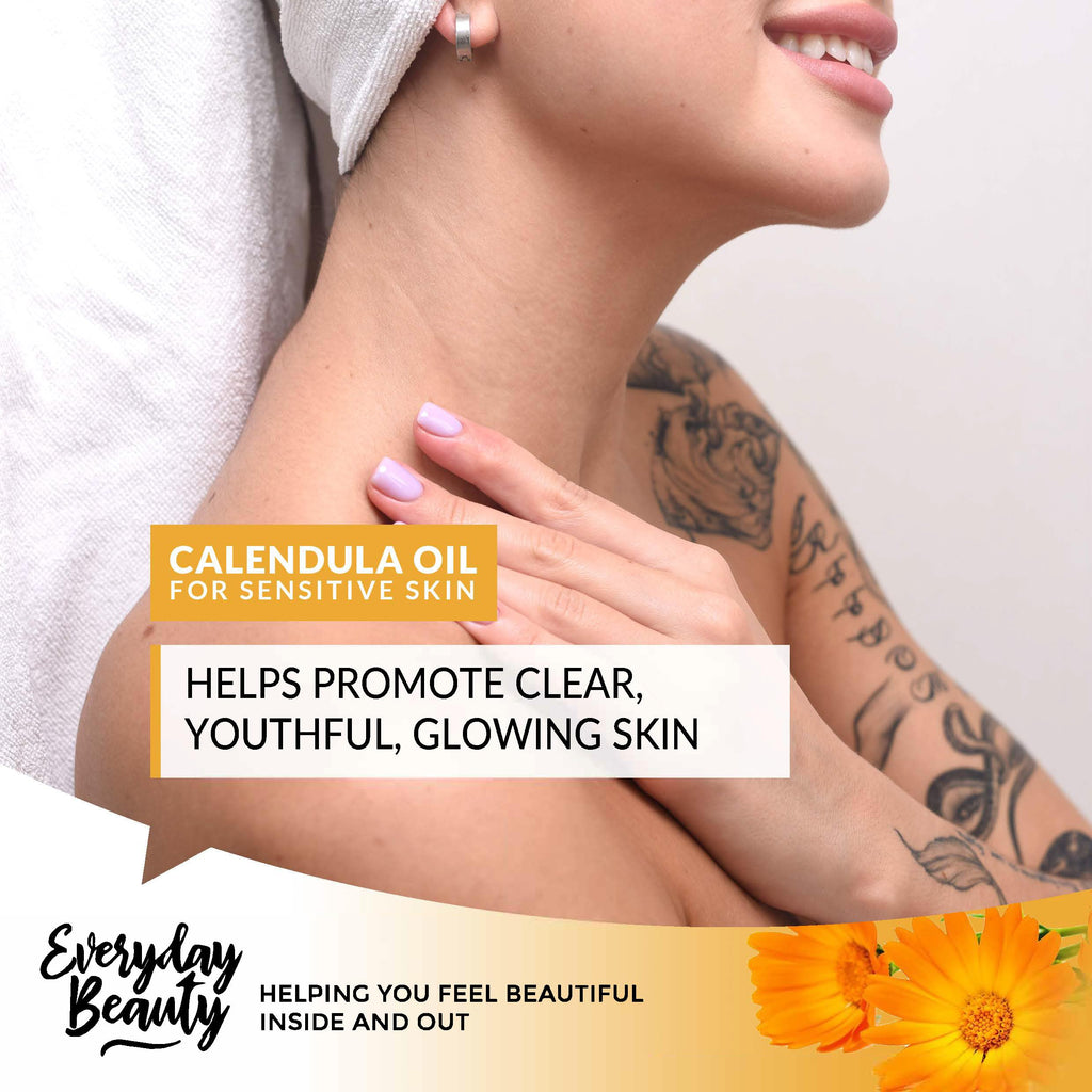 Organic Calendula Oil for Sensitive Skin – 8oz Bulk | USDA Organic