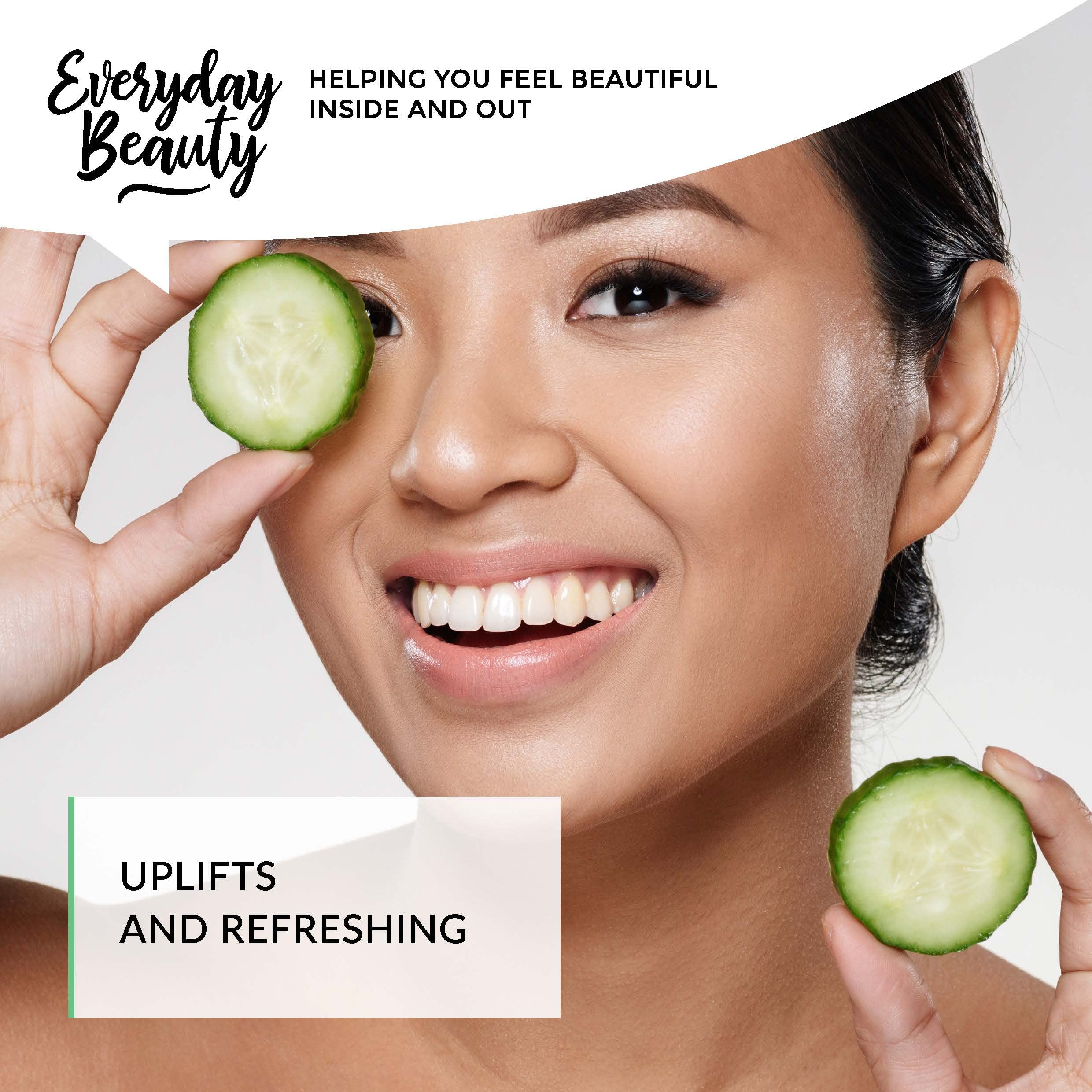 Everyday Beauty Cucumber Hydrosol Bulk - 32 oz All Natural Hydrating Spray for Face & Hair