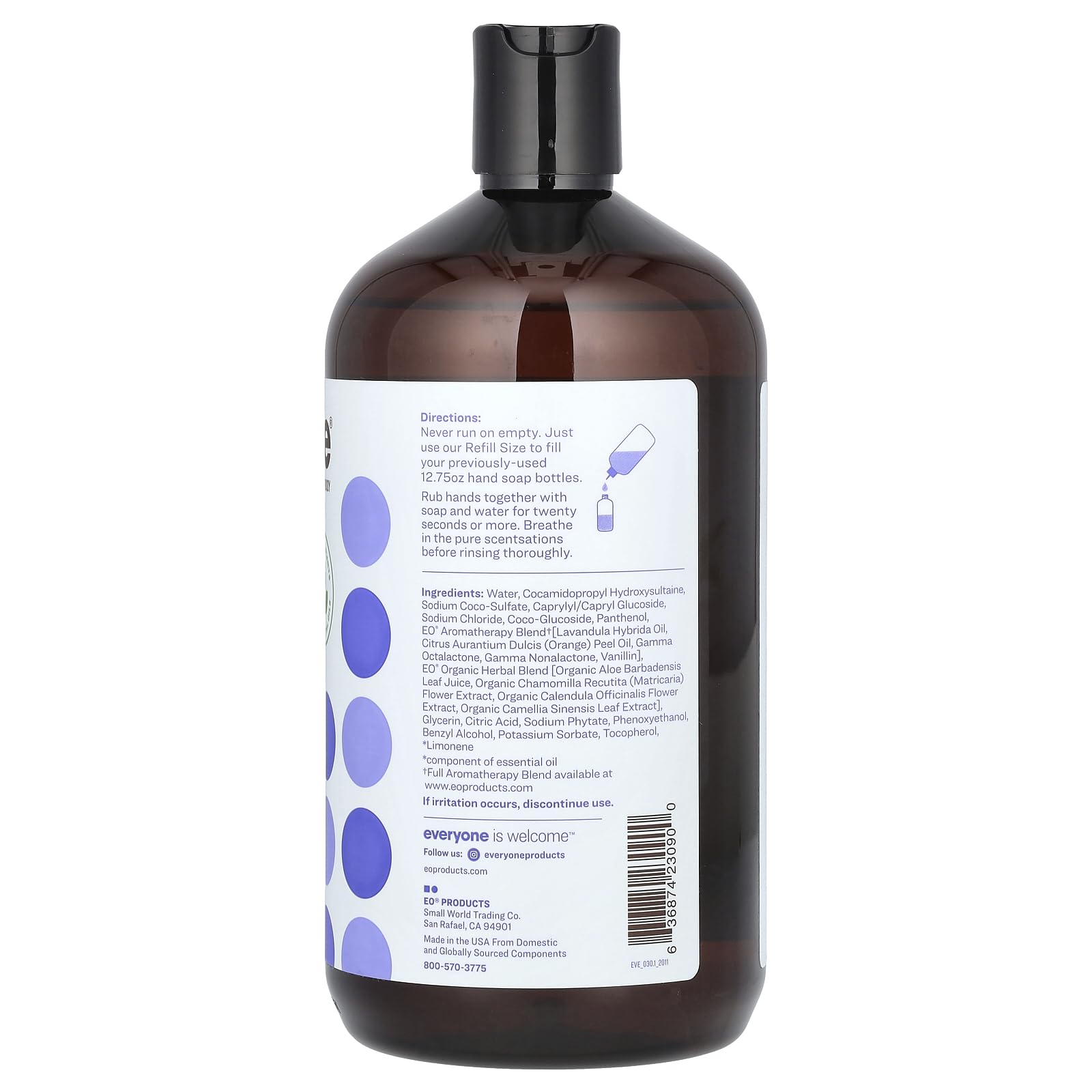 Everyone Lavender & Coconut Hand Soap Refill, 32 Fl Oz