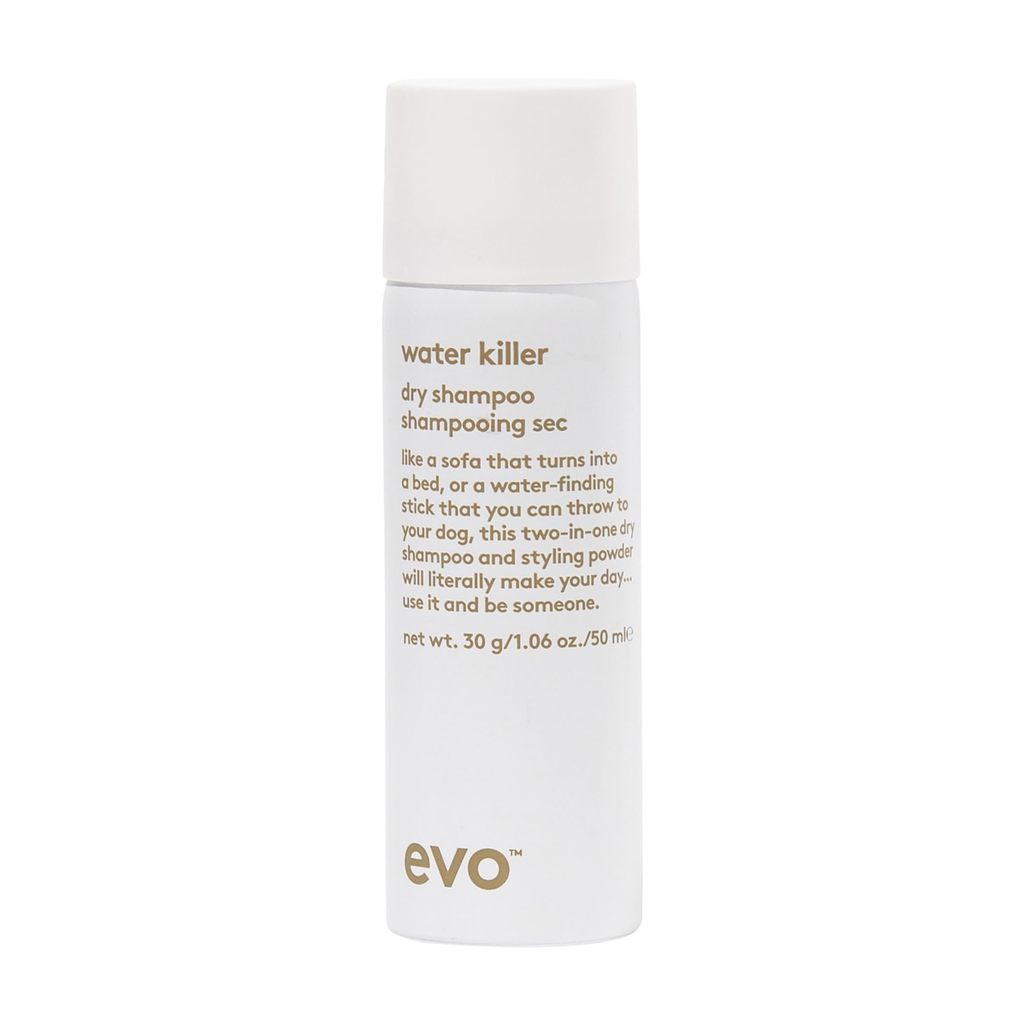 EVO Water Killer Dry Shampoo – Travel Size 2-in-1 Refresh & Volume