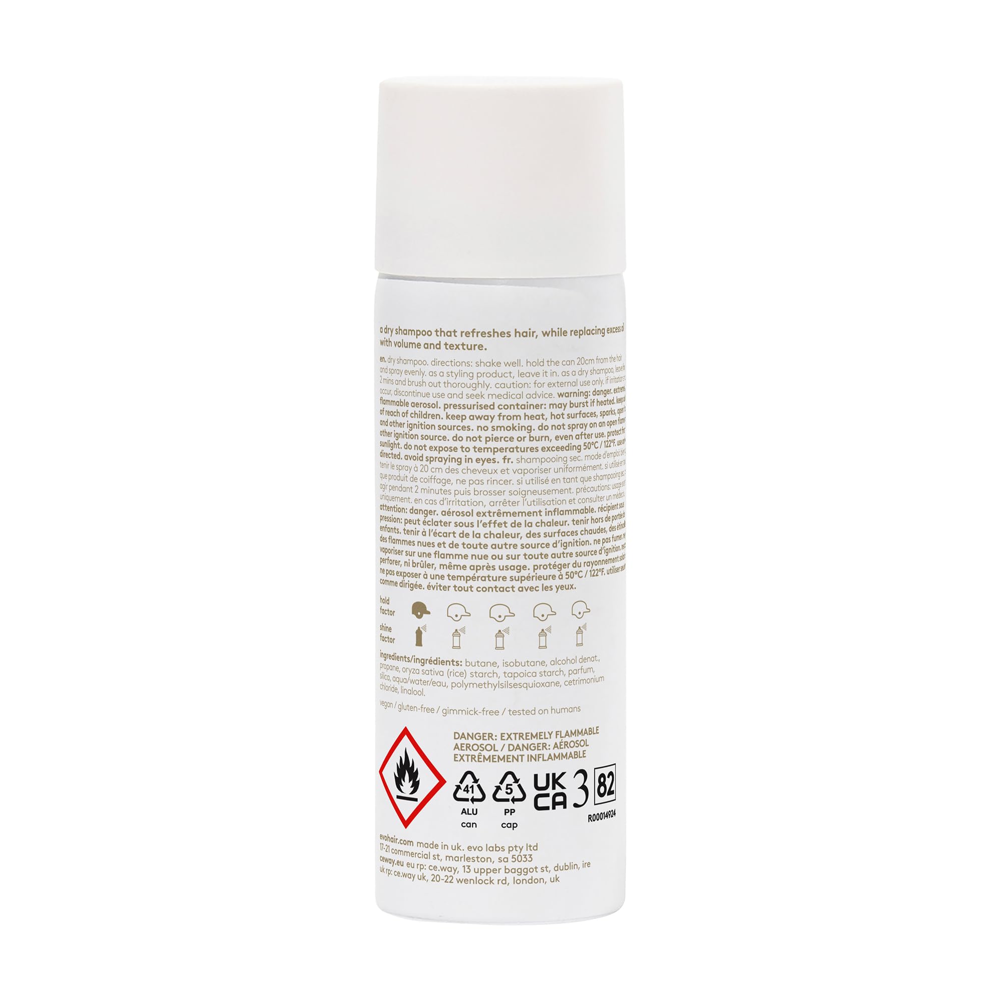 EVO Water Killer Dry Shampoo – Travel Size 2-in-1 Refresh & Volume