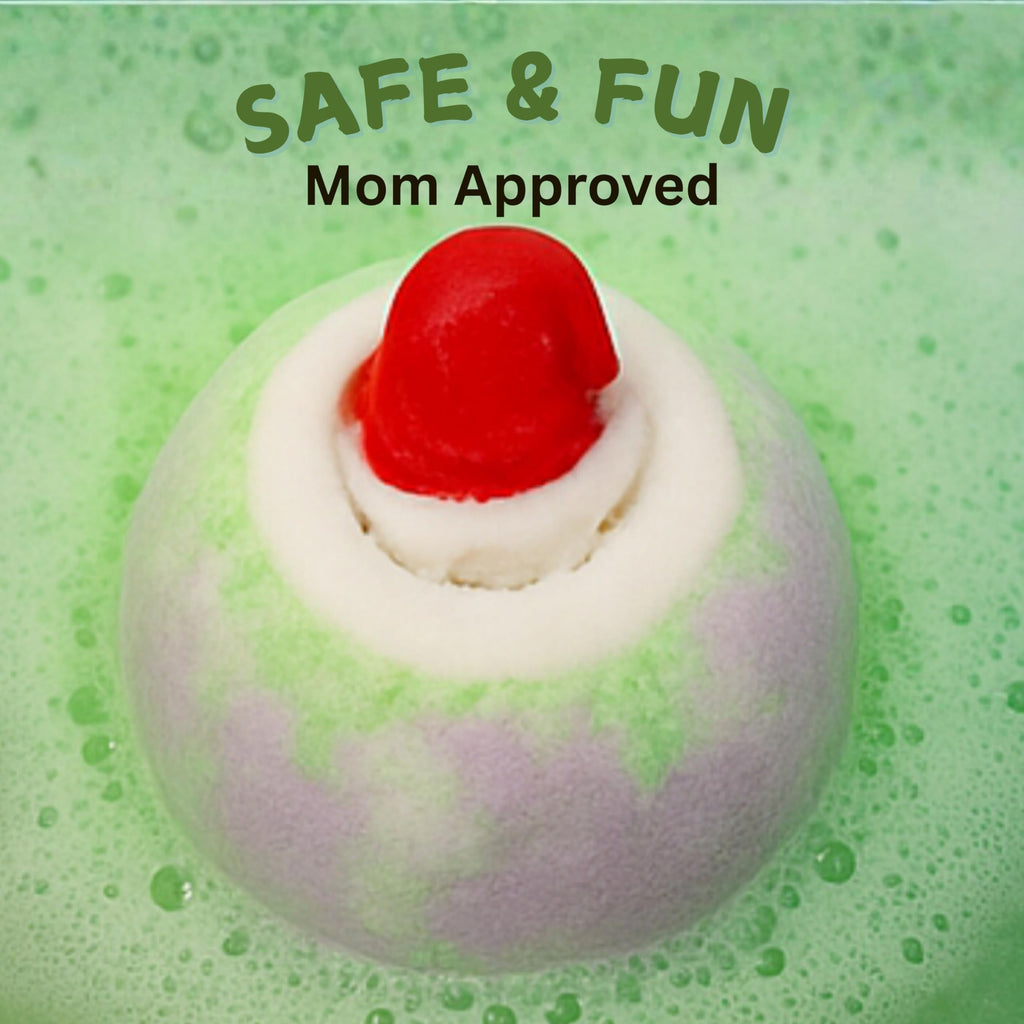 EvolutionUSA Christmas Bath Bombs for Kids – 12pc Holiday Set with Toy Inside