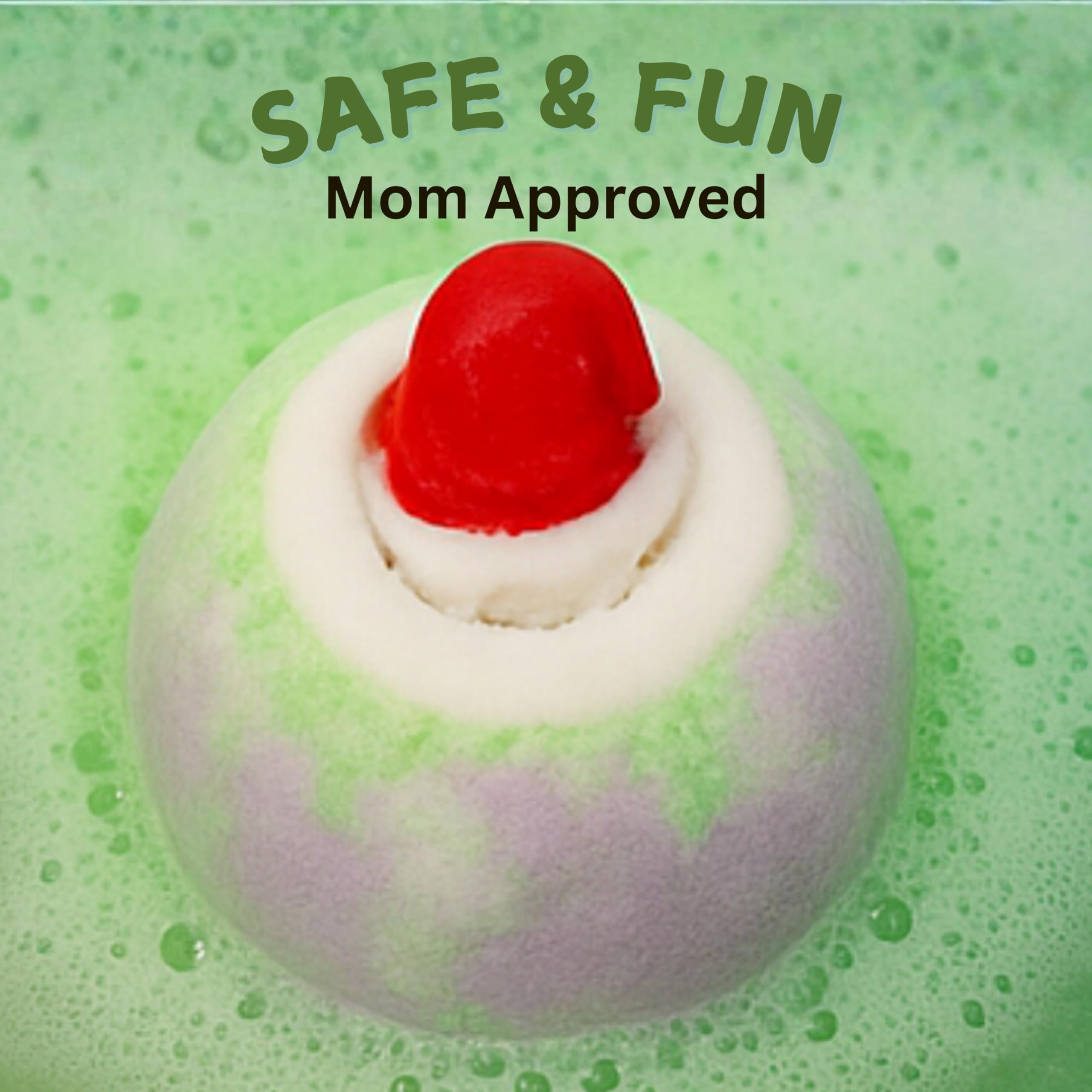 EvolutionUSA Christmas Bath Bombs for Kids – 12pc Holiday Set with Toy Inside