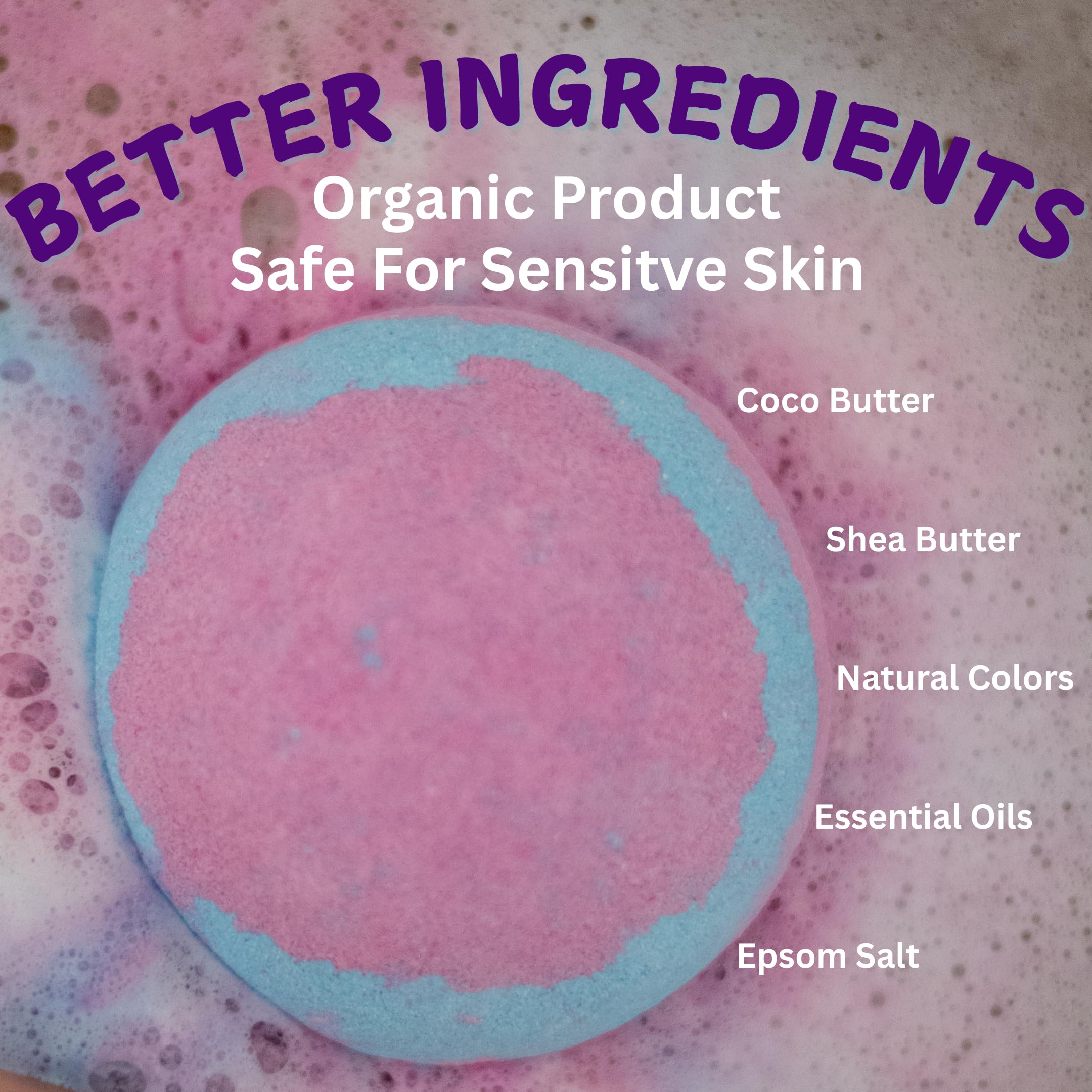 EvolutionUSA Space Bath Bomb for Kids — Toy Inside, Planet Bath Ball, Organic & Hypoallergenic