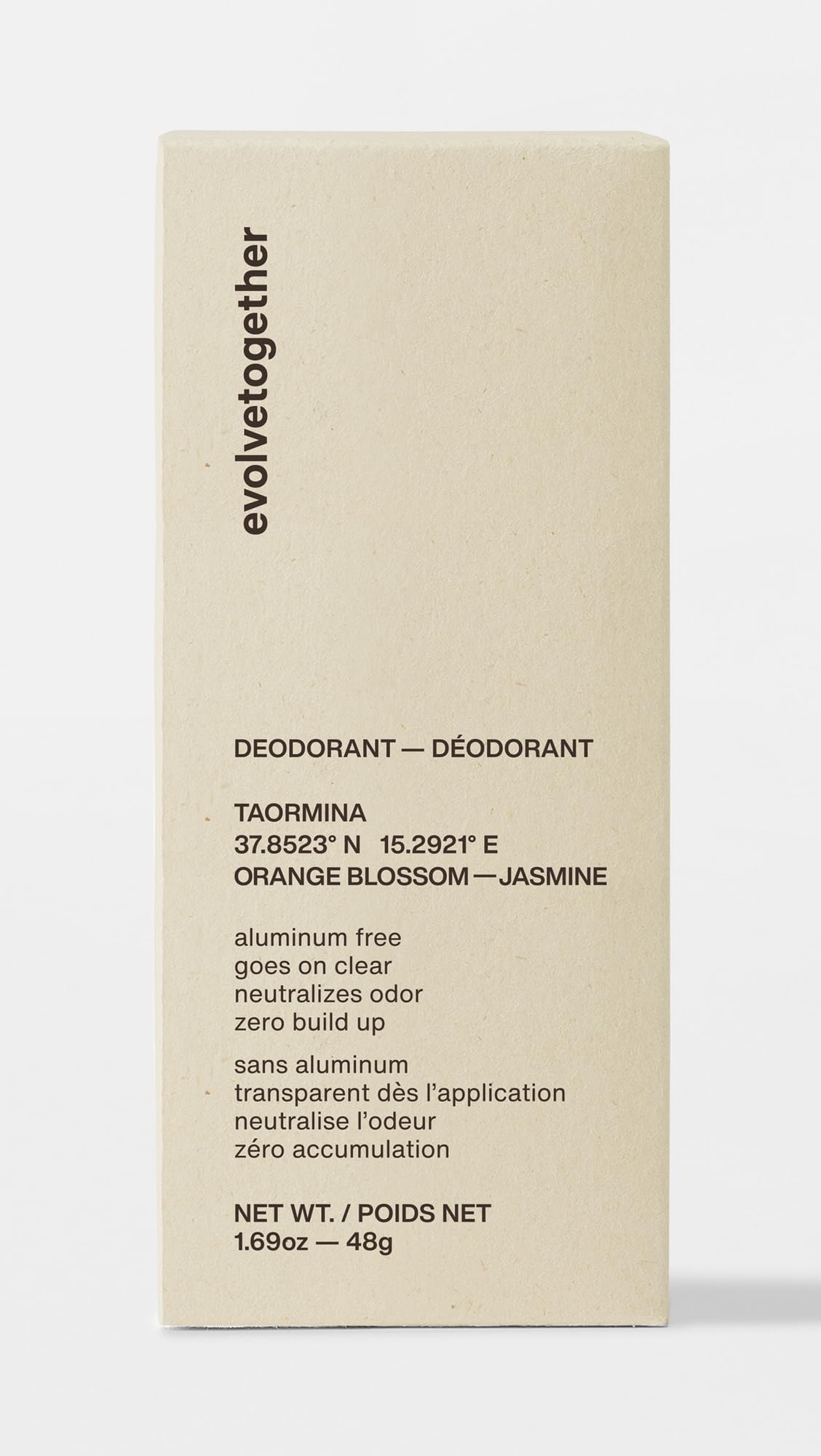 Evolvetogether Aluminum Free Natural Deodorant – Orange Blossom & Jasmine | Made in USA