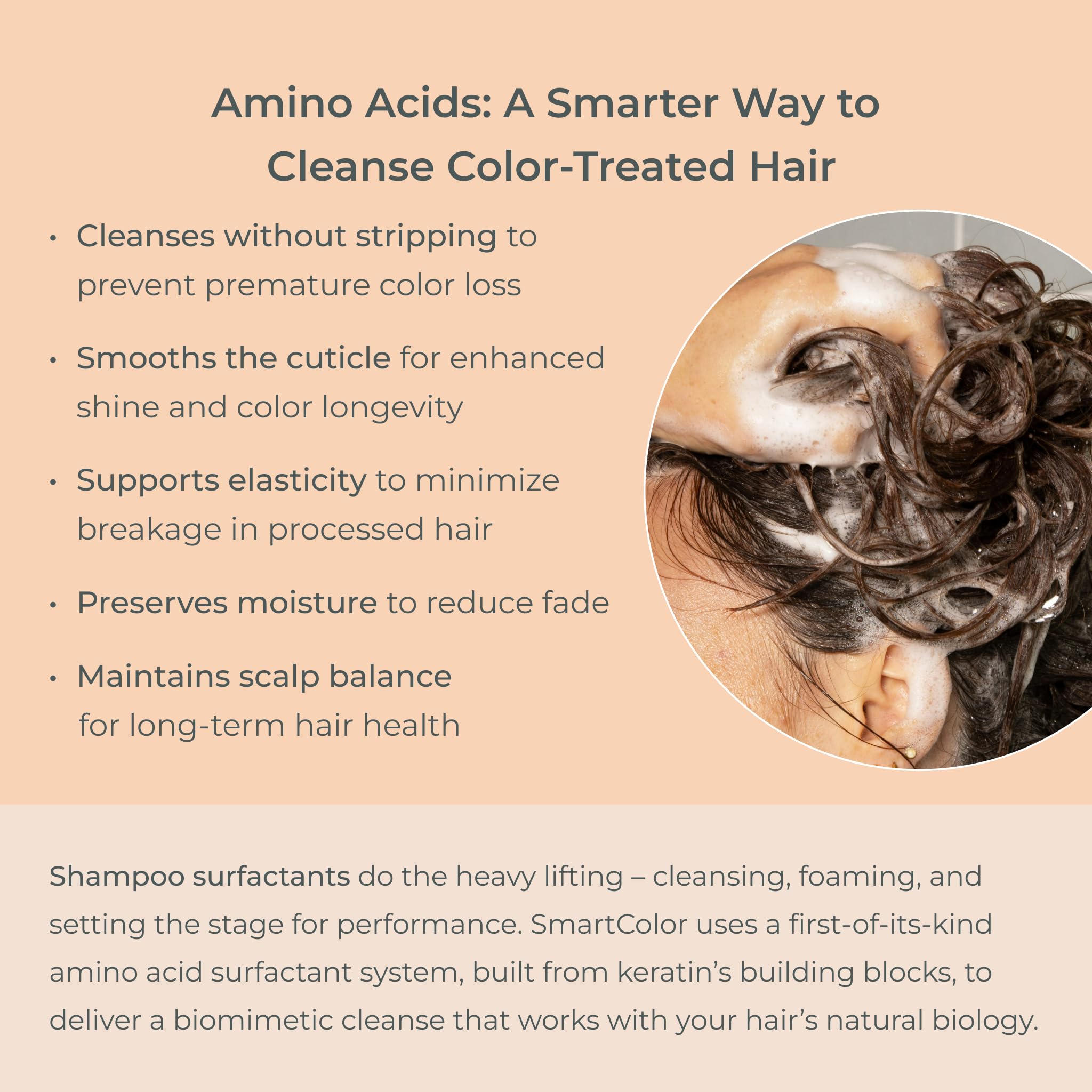 EVOLVh SmartColor Protecting Shampoo – Vegan, Non-Toxic Color-Safe Hair Care (33.8 fl oz)