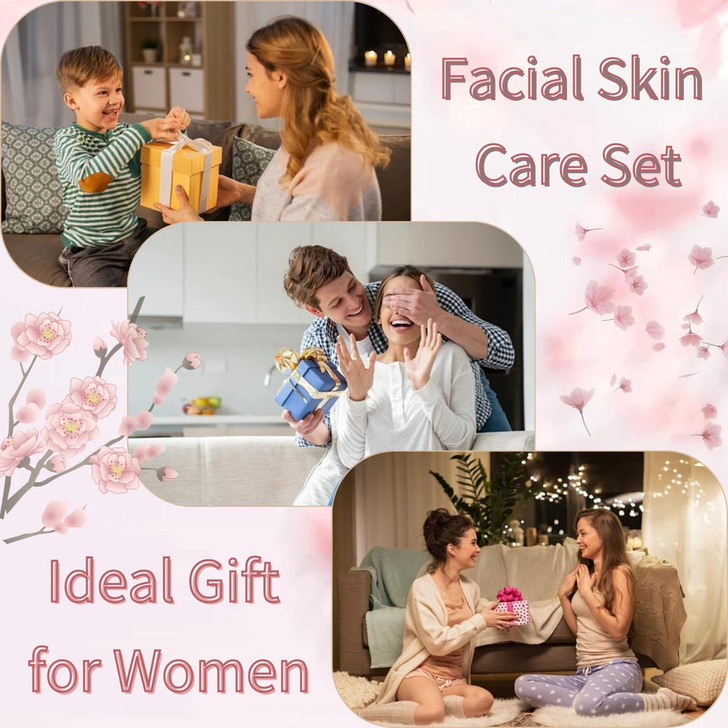 Evolvique Japan Sakura Skincare Set for Teens – 8-Piece Gift Kit
