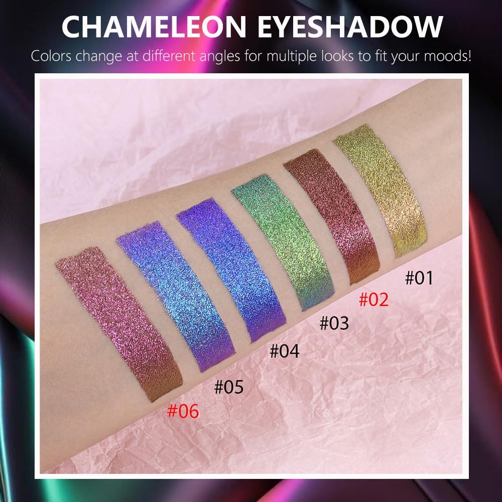 evpct Mermaid Purple Gold Duochrome Liquid Eyeshadow — Multichrome Glitter & Color Shift