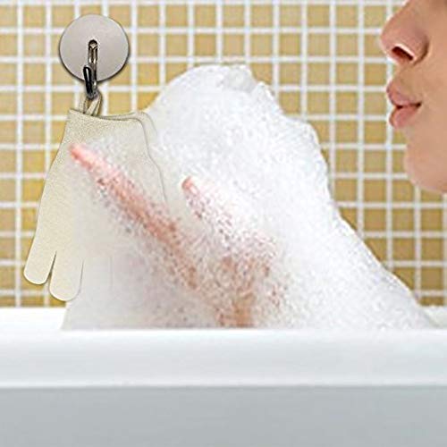 Evridwear Exfoliating Dual Texture Bath Gloves – 2 Pairs for Shower, Spa & Body Scrubs