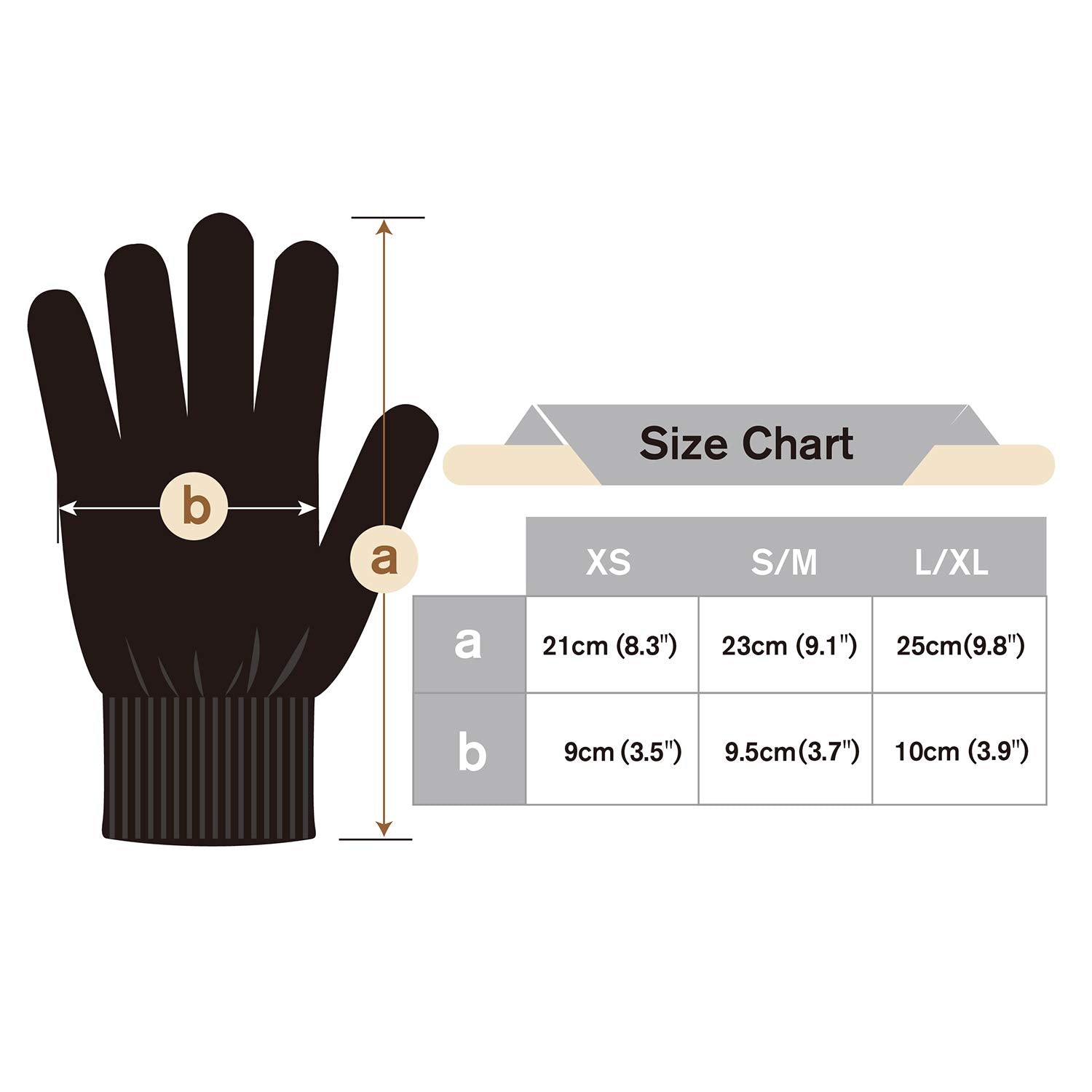 Evridwear Men Moisturizing Cotton Gloves with Touchscreen Fingertips – Overnight Hand Care, 6 Pairs, XS, Black