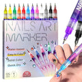EVSISOK 12 Colors Nail Art Pens Set – Quick-Dry 3D Gel Nail Art for DIY Manicures