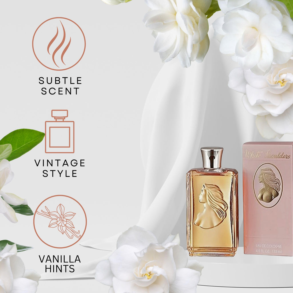 Evyan White Shoulders Eau de Cologne for Women – 4.5 oz
